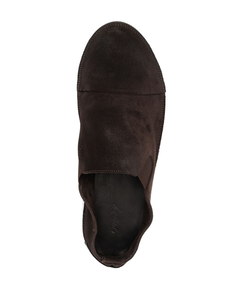 elasticated side panels suede loafers 4
