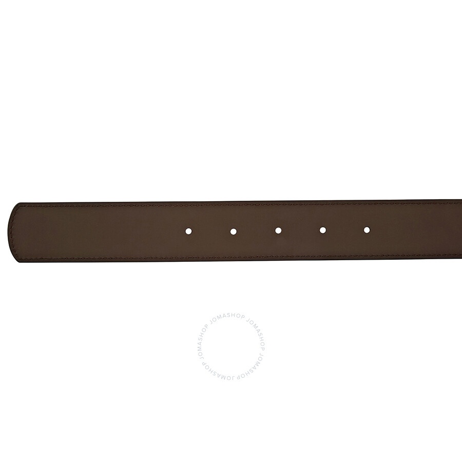 Ferragamo Reversible Leather Belt with Gunmetal Buckle - 2