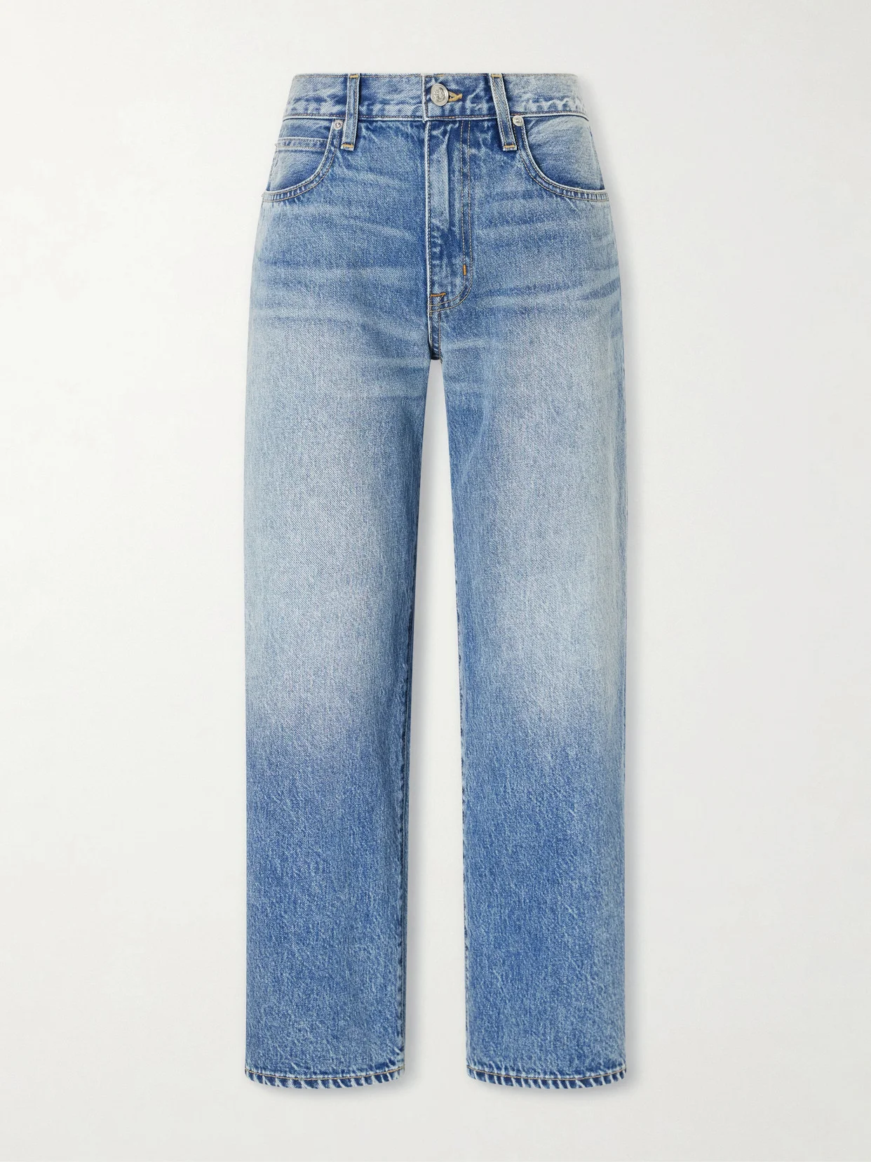 Hunter Cropped Mid-rise Straight-leg Jeans - 1