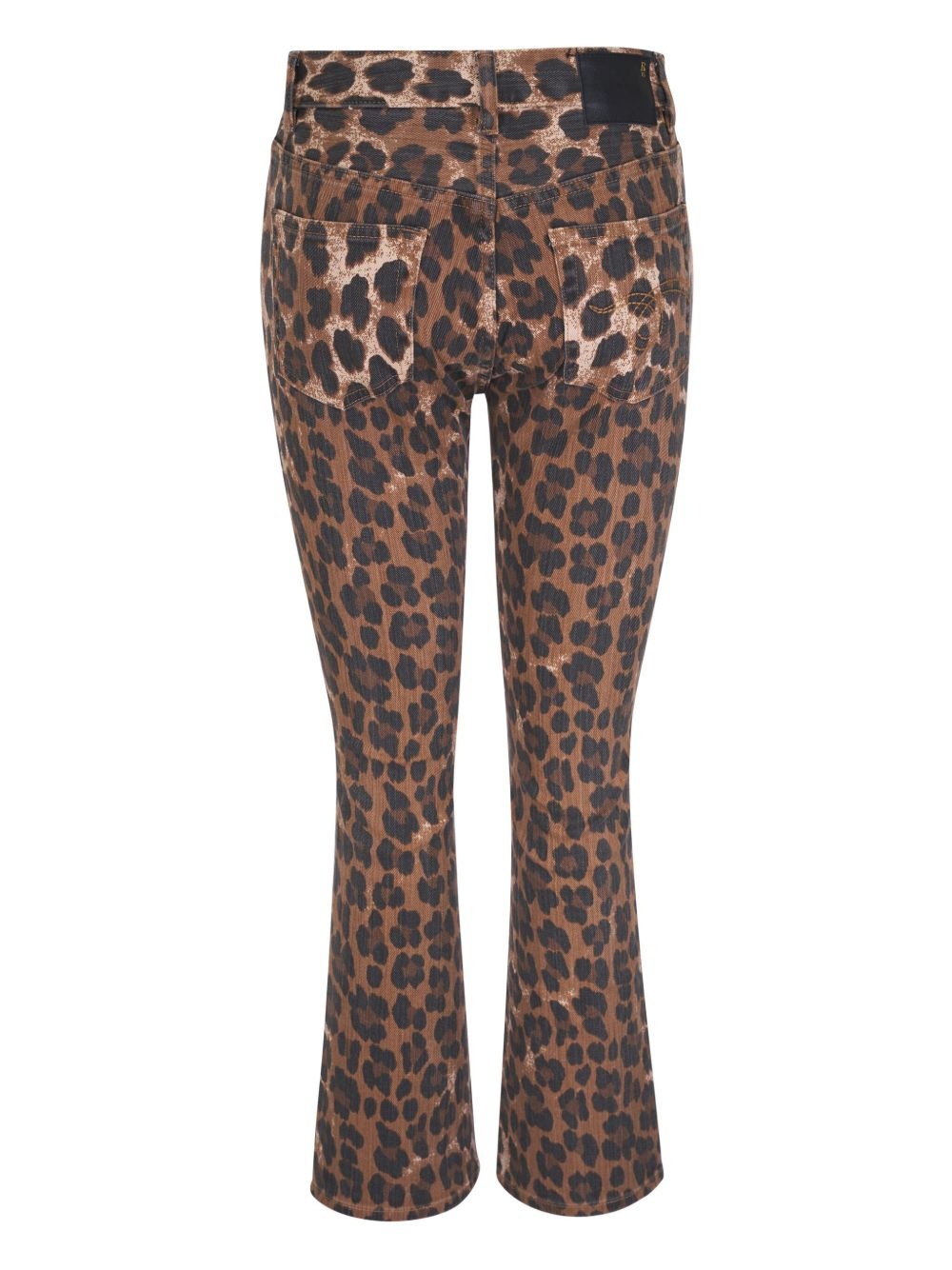 leopard-print jeans - 2