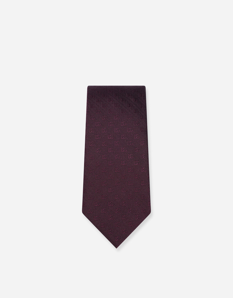 Dolce & Gabbana 8-cm silk jacquard blade tie with DG logo outlook
