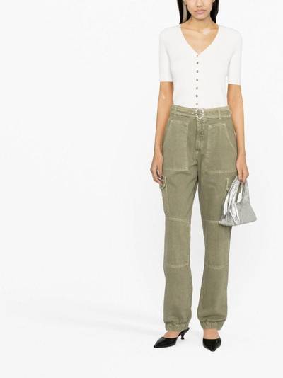 Alessandra Rich high-waisted cargo trousers outlook