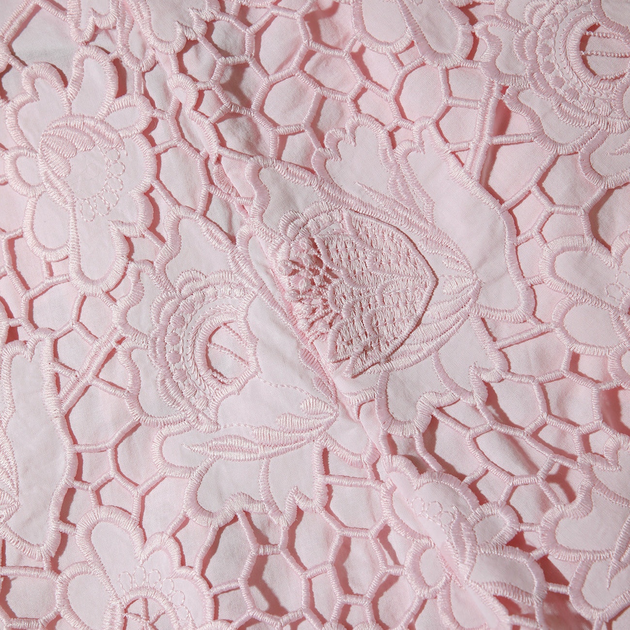 Pink 3D Cotton Lace Shorts - 6