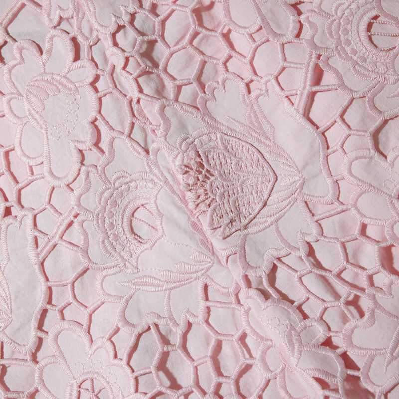 Pink 3D Cotton Lace Shorts 6