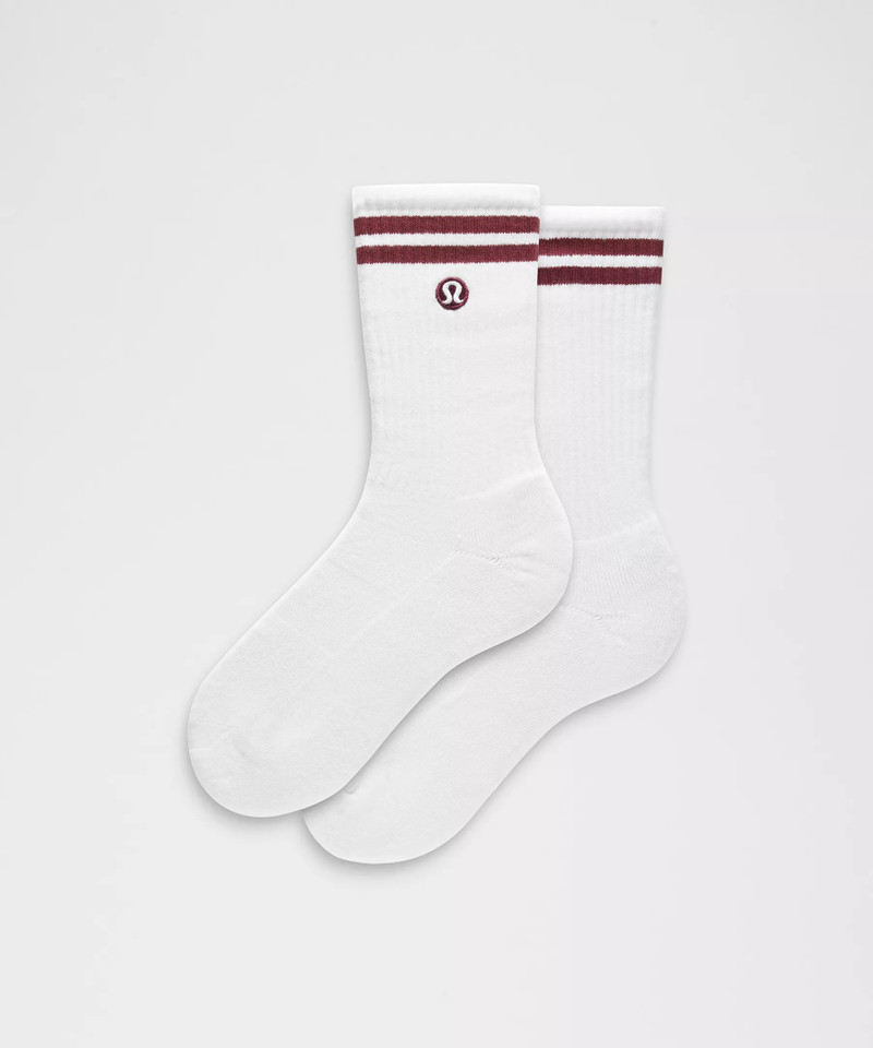 Unisex Daily Essential Crew Socks *Stripe 1