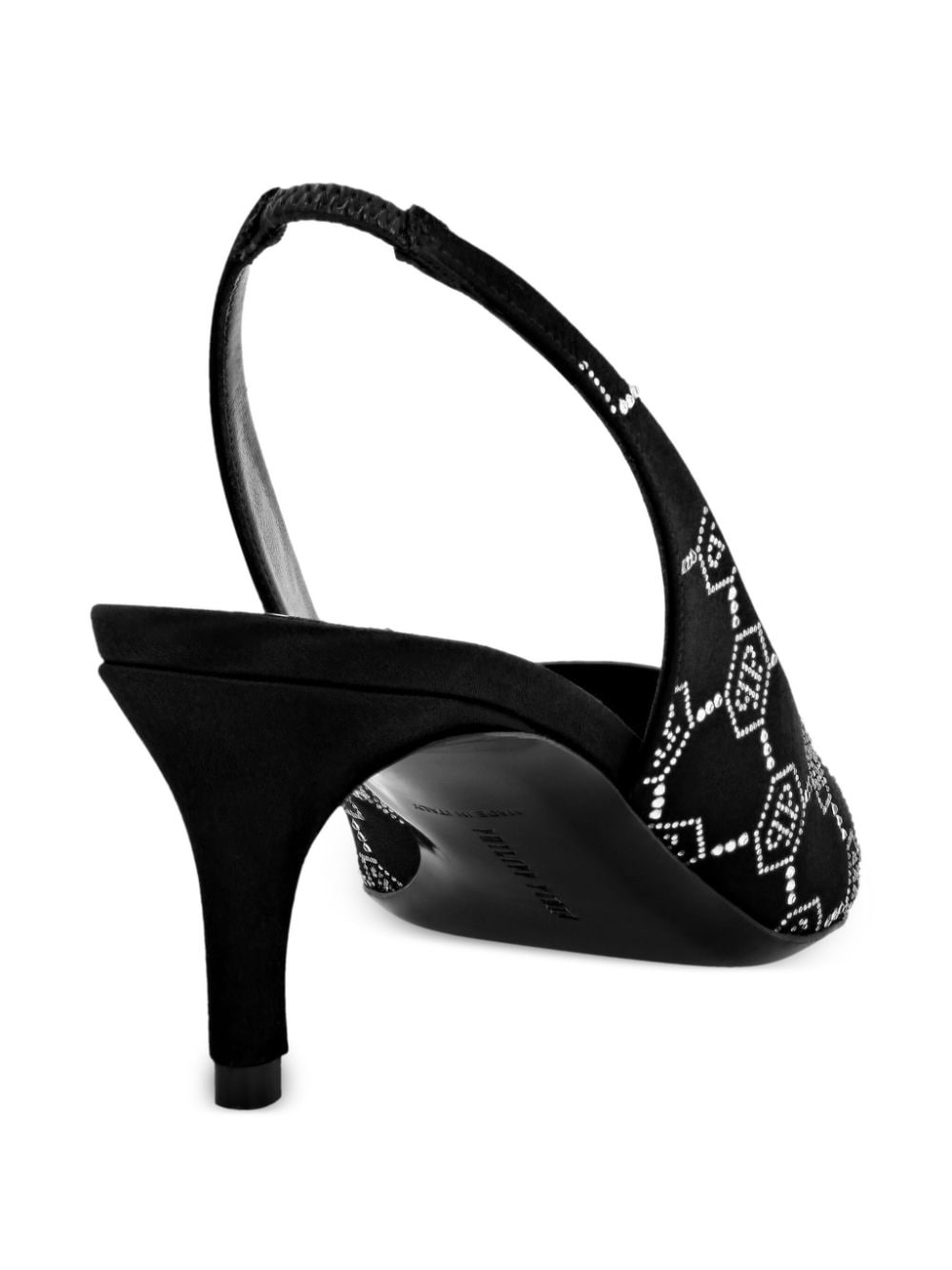 50mm monogram-pattern slingback pumps - 3
