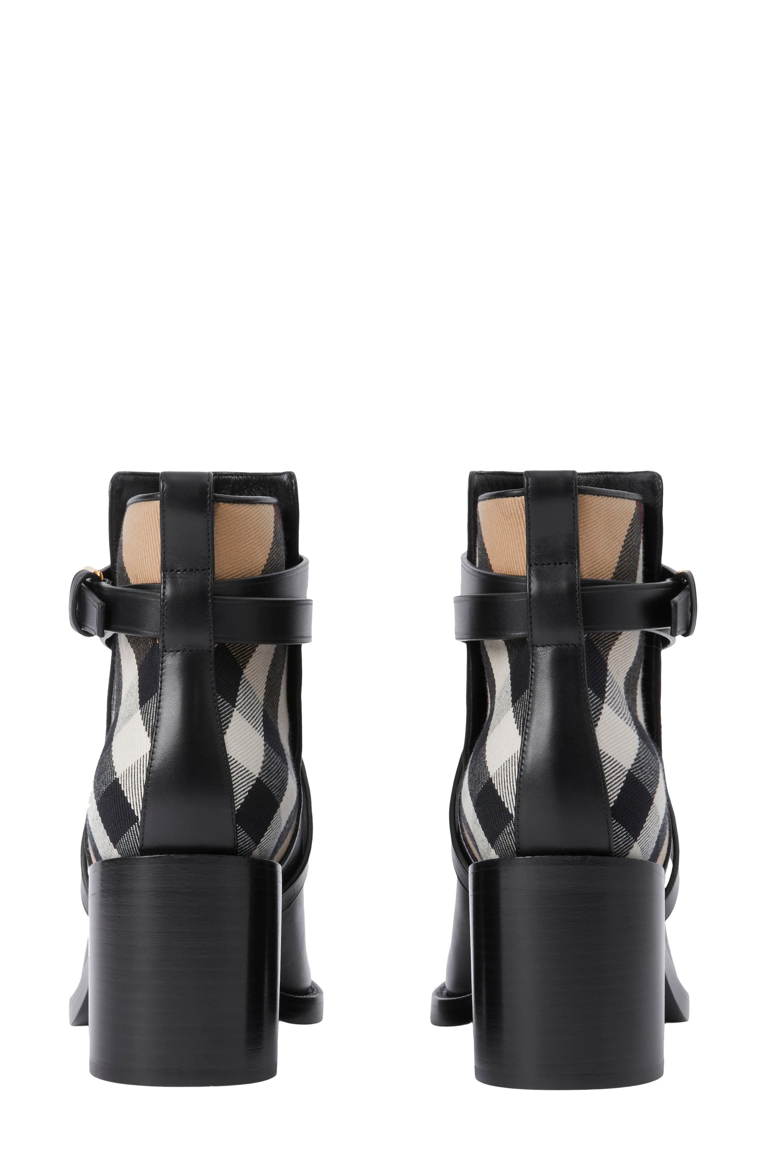 Pryle Check Block Heel Bootie - 5