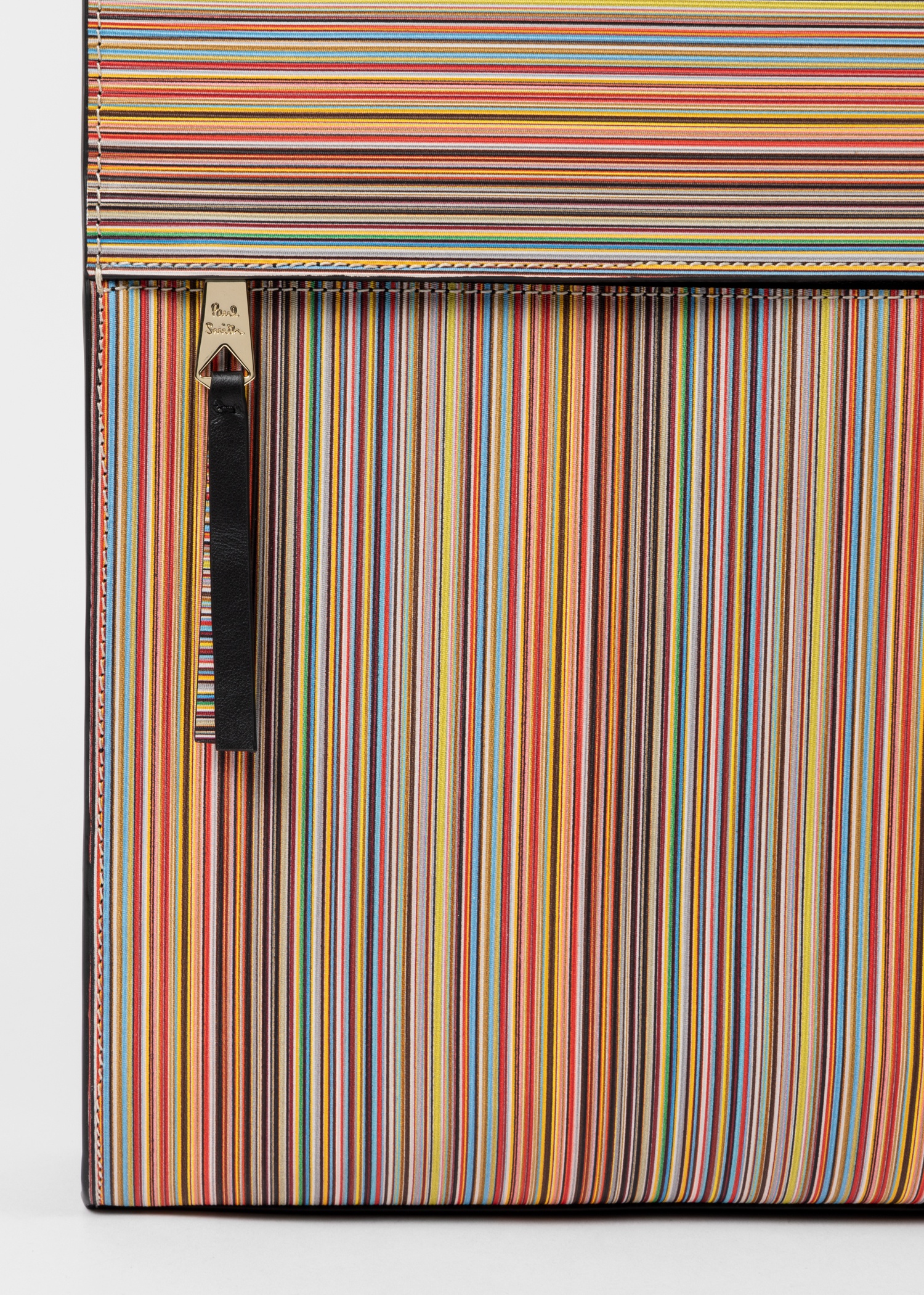 Leather 'Signature Stripe' Tote Bag - 4