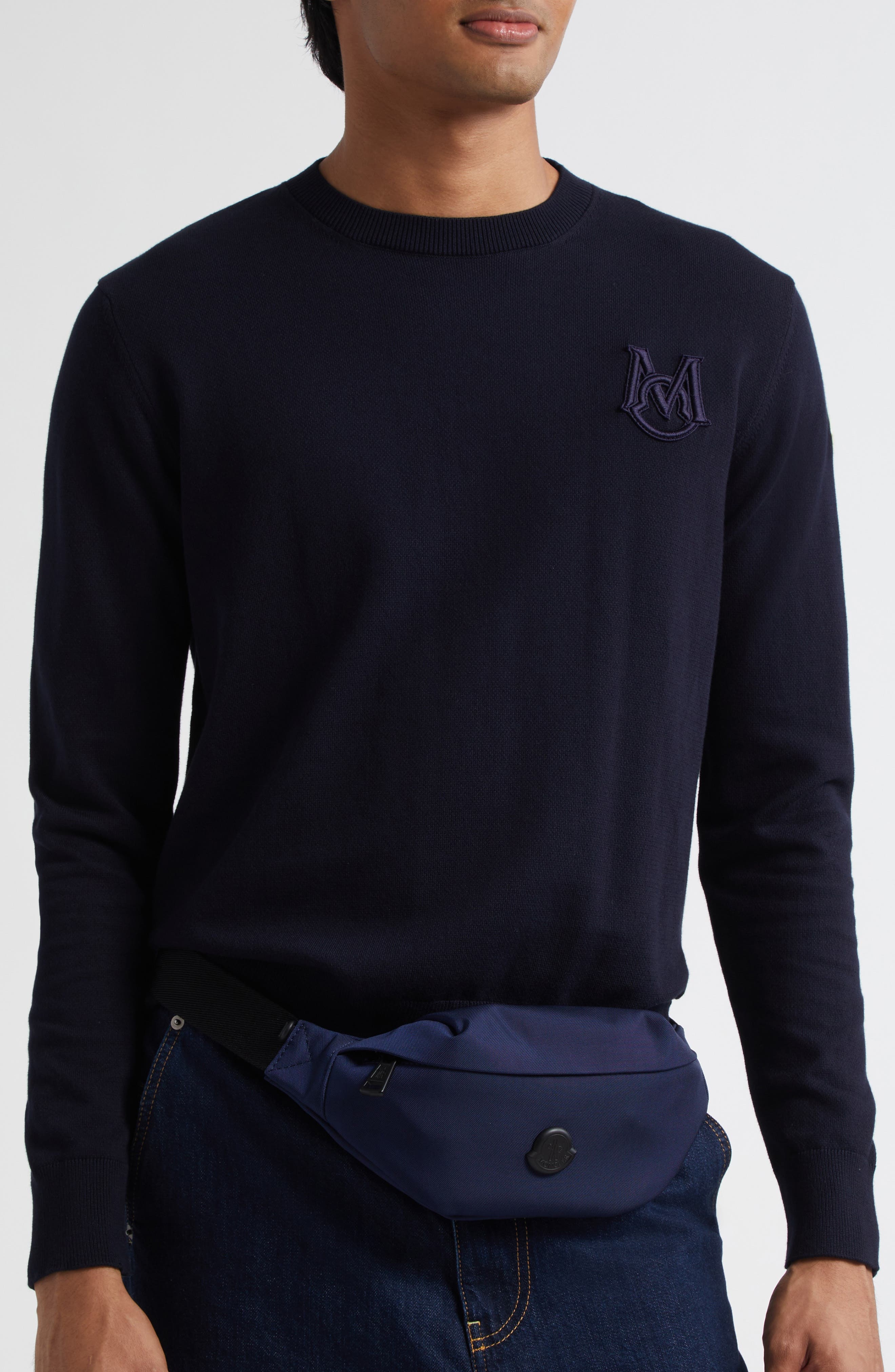 Moncler Small Durance Water Repellent Belt Bag in Blue Space at Nordstrom - 2