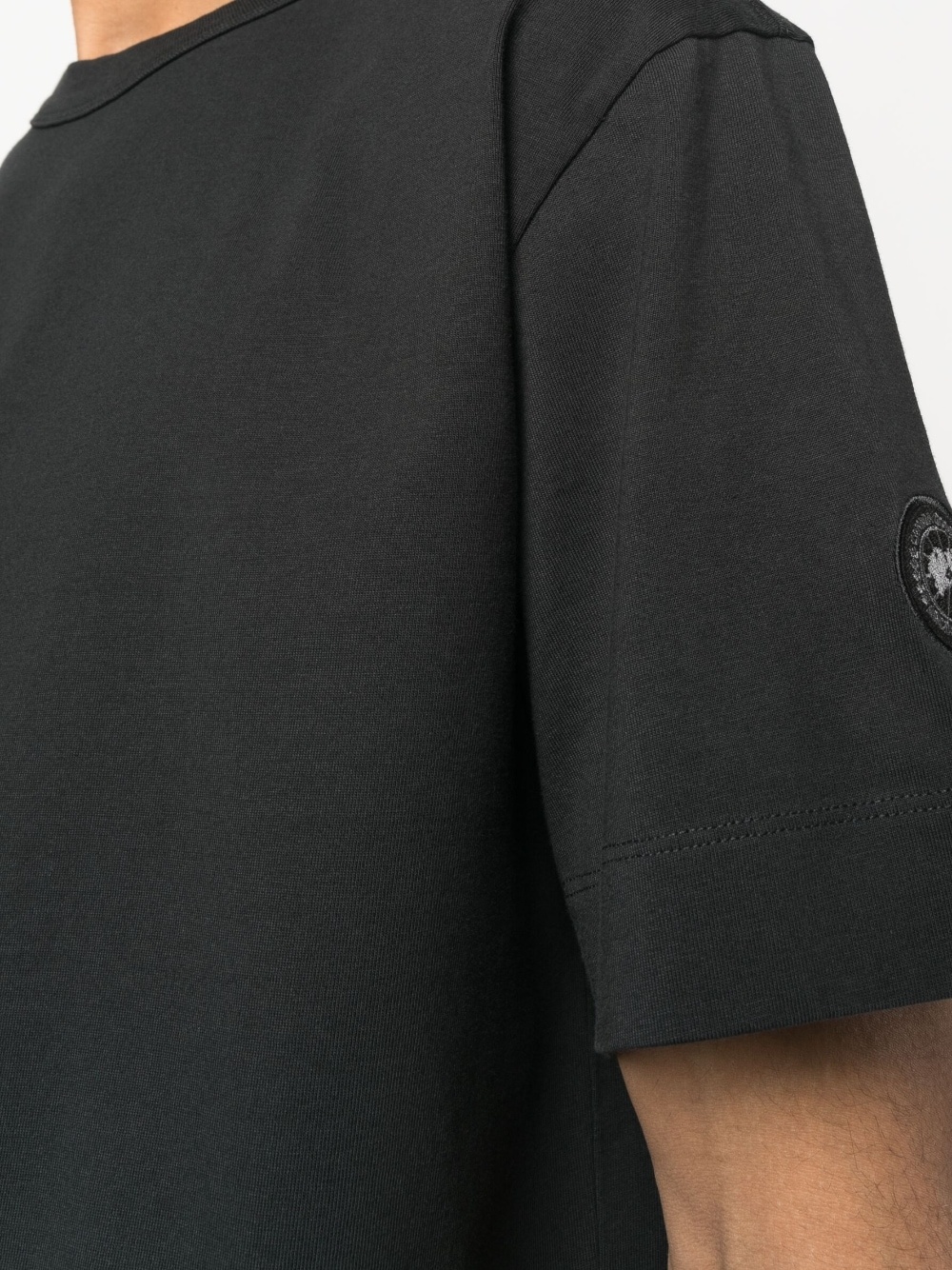 logo-patch cotton T-shirt - 5