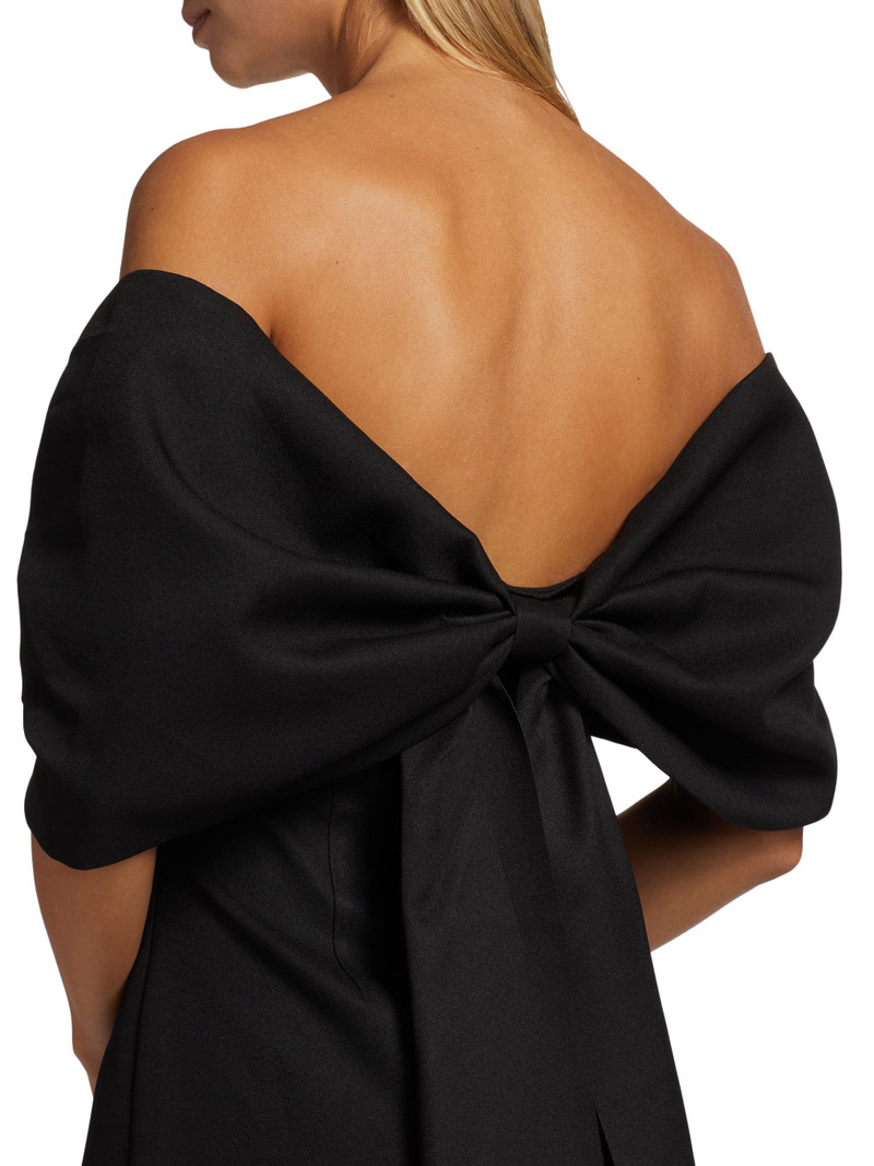 Women's Disco Hour Calypso Bow Minidress - Black 5