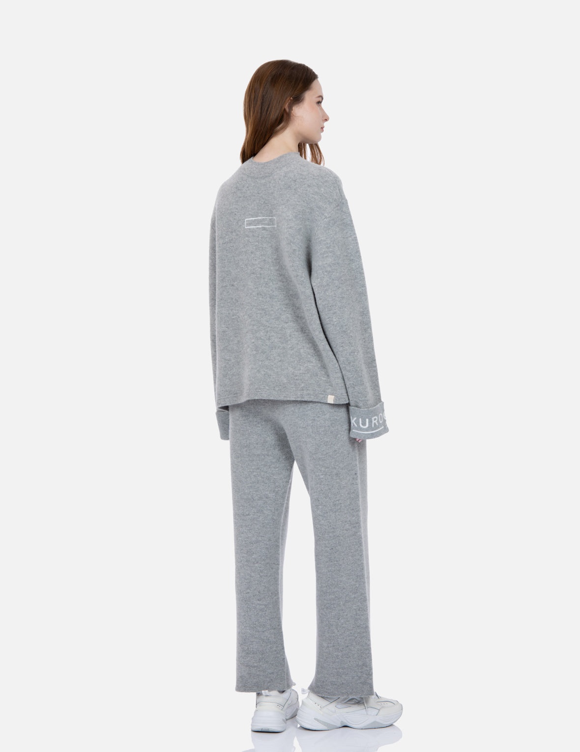 Logo Embroidery Mock Neck Sweater - 4