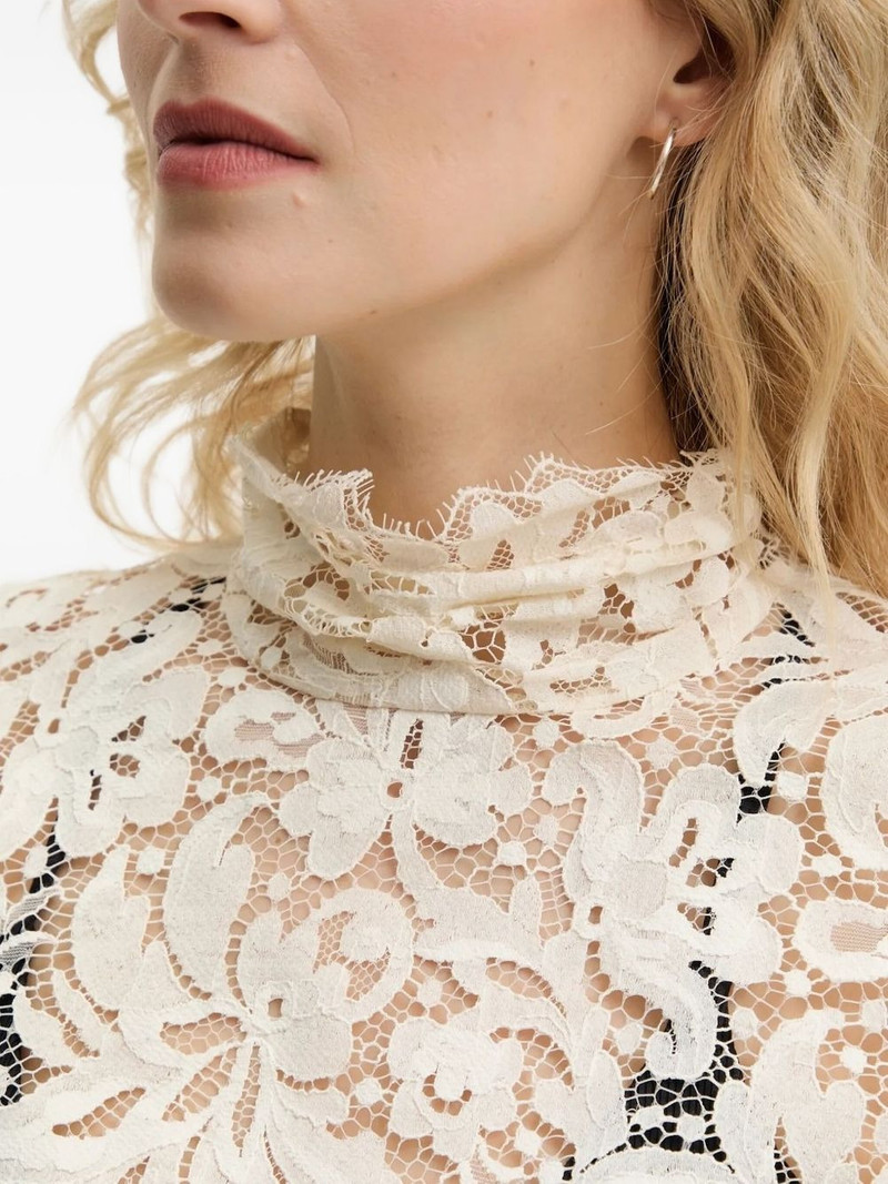 lace mock-neck blouse 4