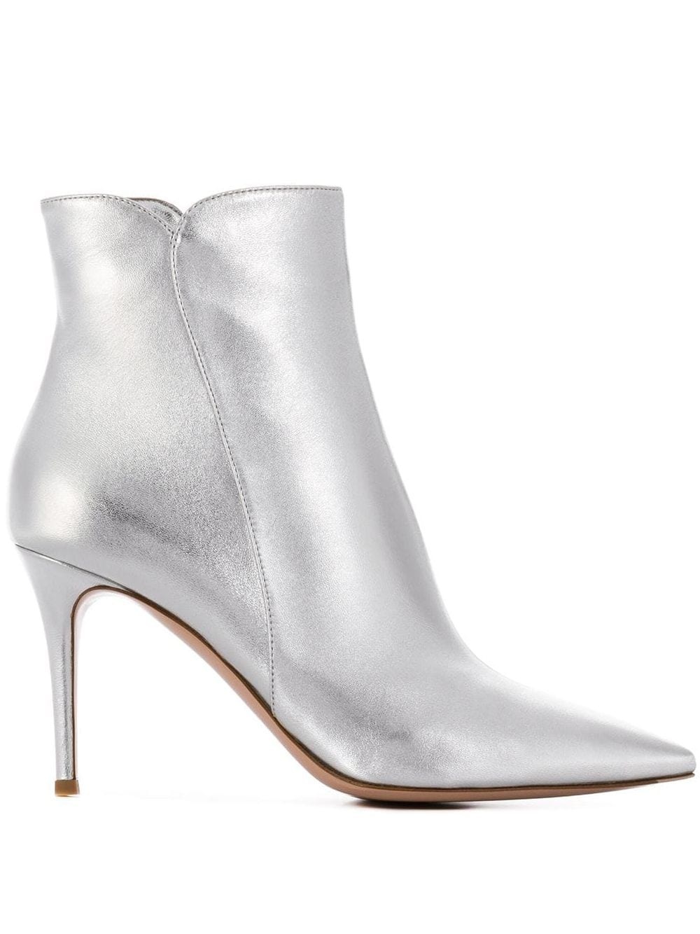 metallic ankle booties - 1