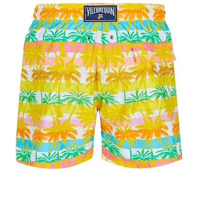 Vilebrequin Men Swim Trunks 1990 Striped Palms outlook