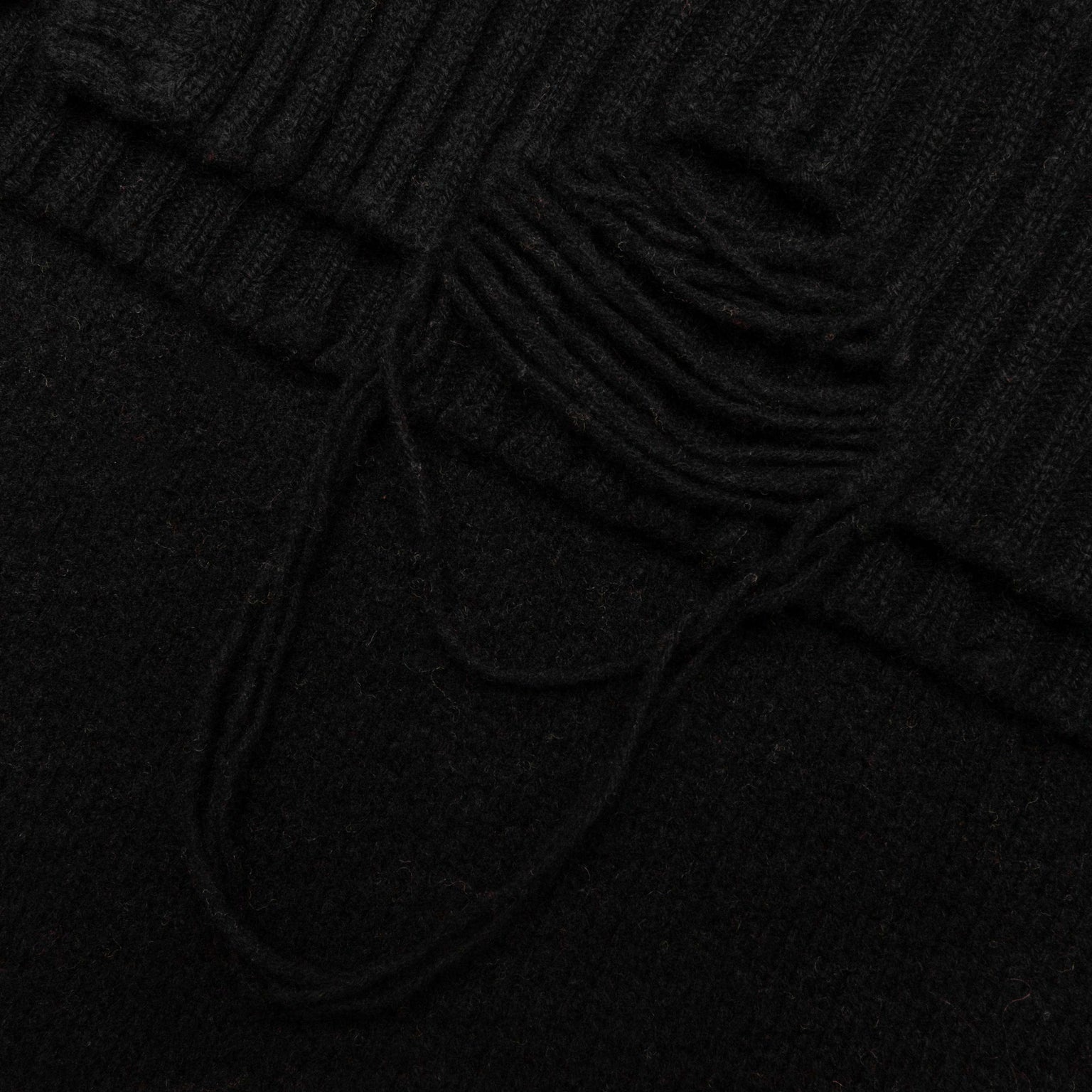 OVERSIZE CARDIGAN - BLACK - 4