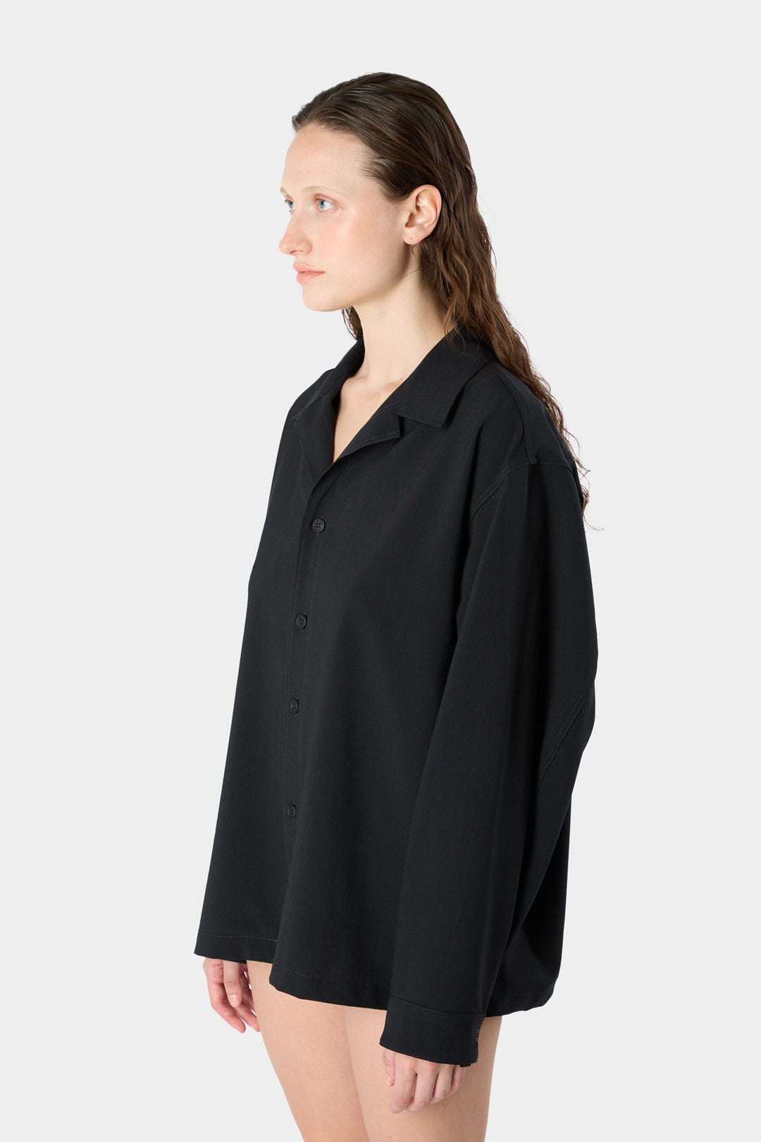 REGULAR SHIRT / black - 5