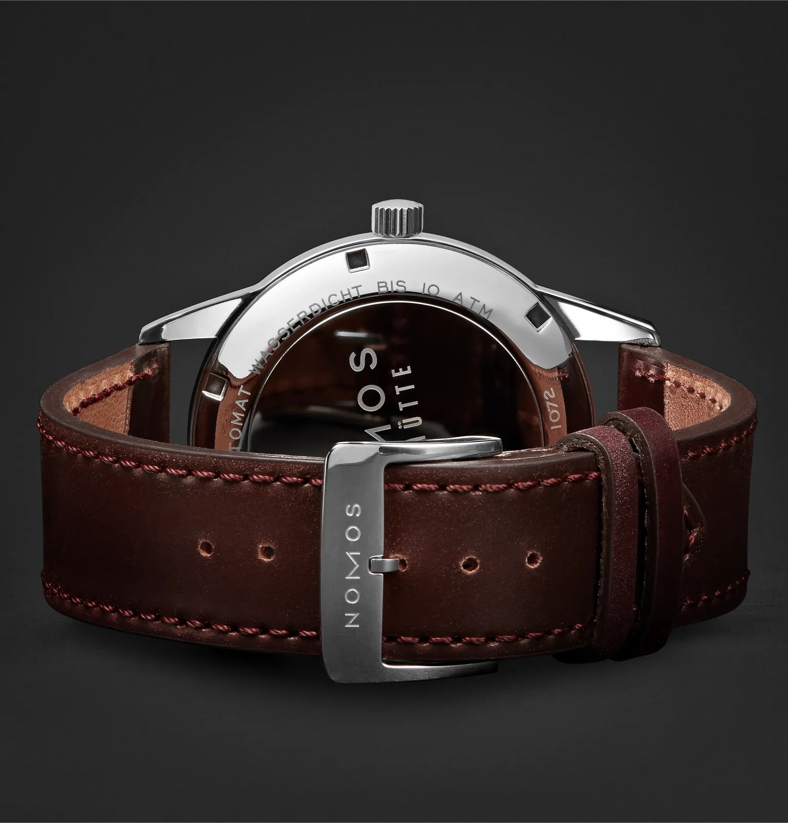 Club Automat Automatic 40mm Stainless Steel and Cordovan Leather Watch, Ref. No. 751 - 3