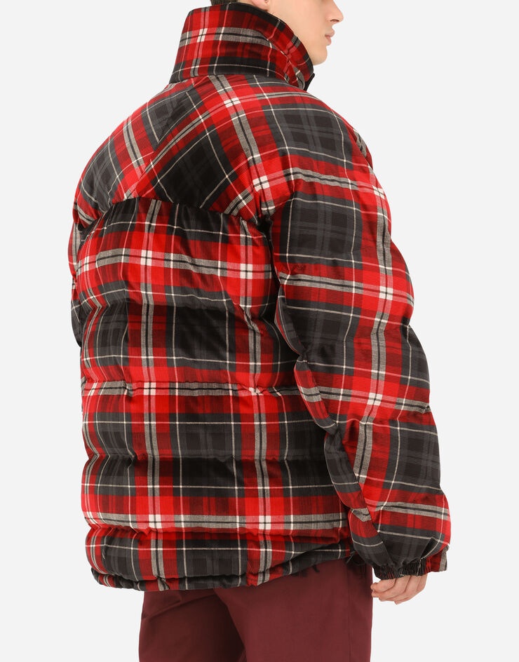 Reversible quilted check velvet jacket - 5