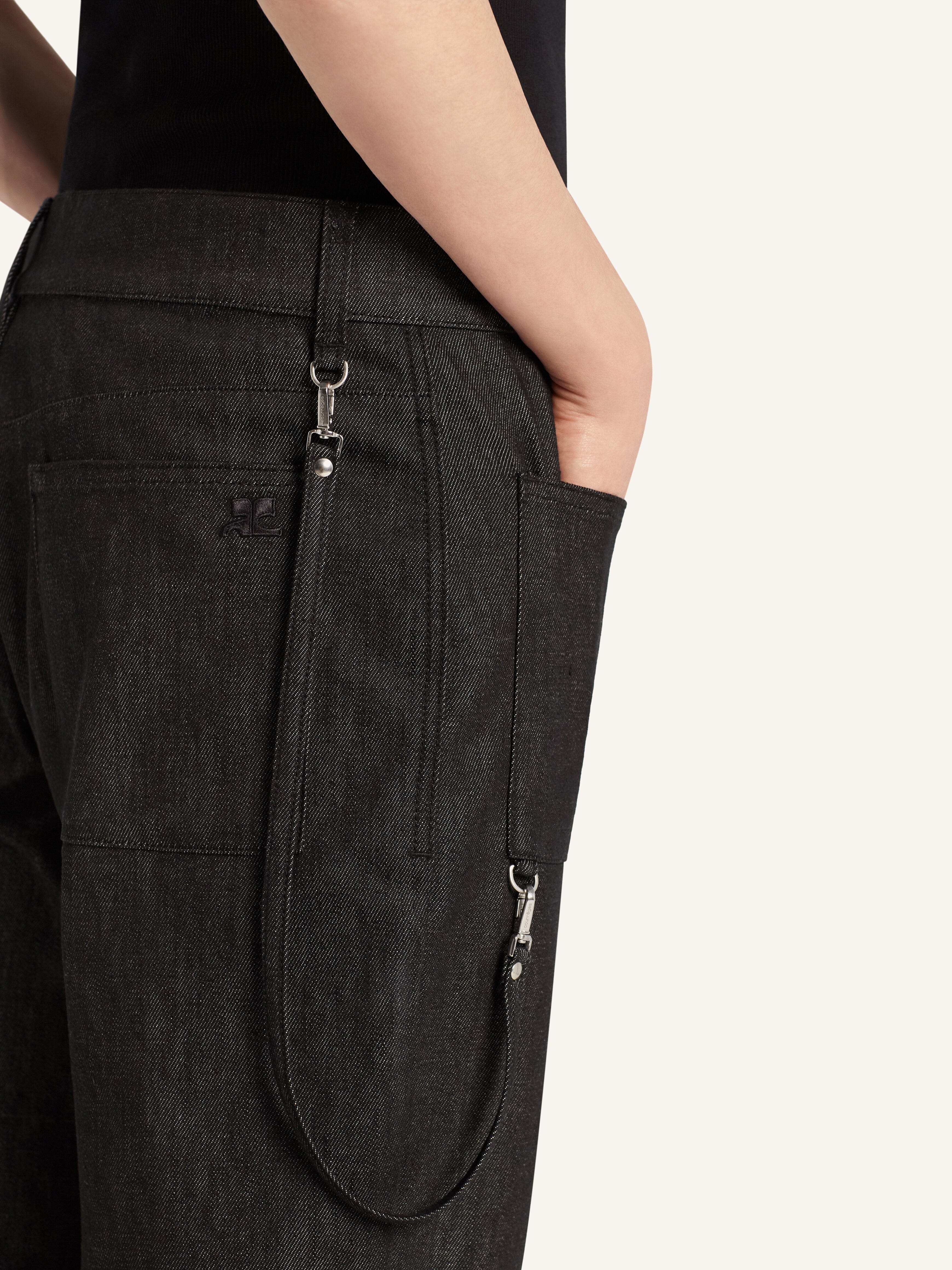 2-POCKET DENIM PANTS - 5