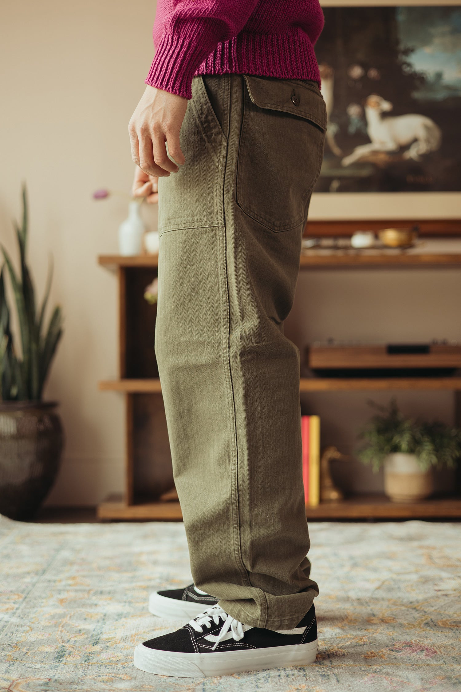 US Army HBT Baker Pants - Olive Drab - 3