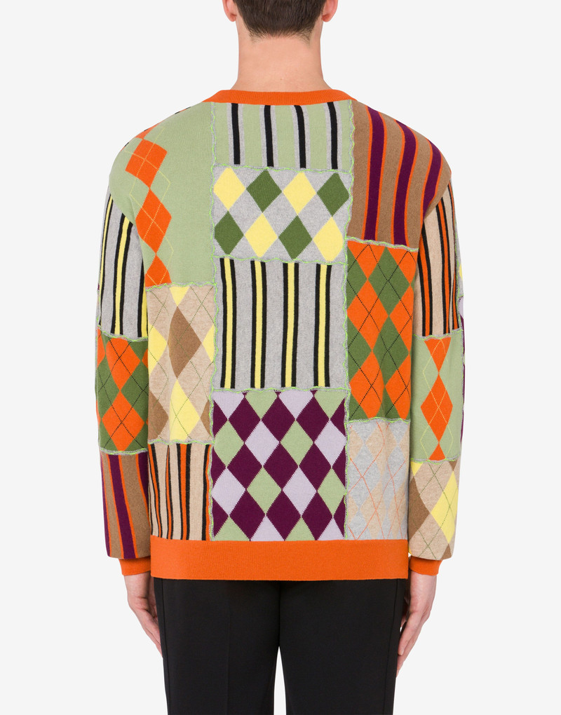 PATCHWORK LAMBSWOOL JUMPER 3