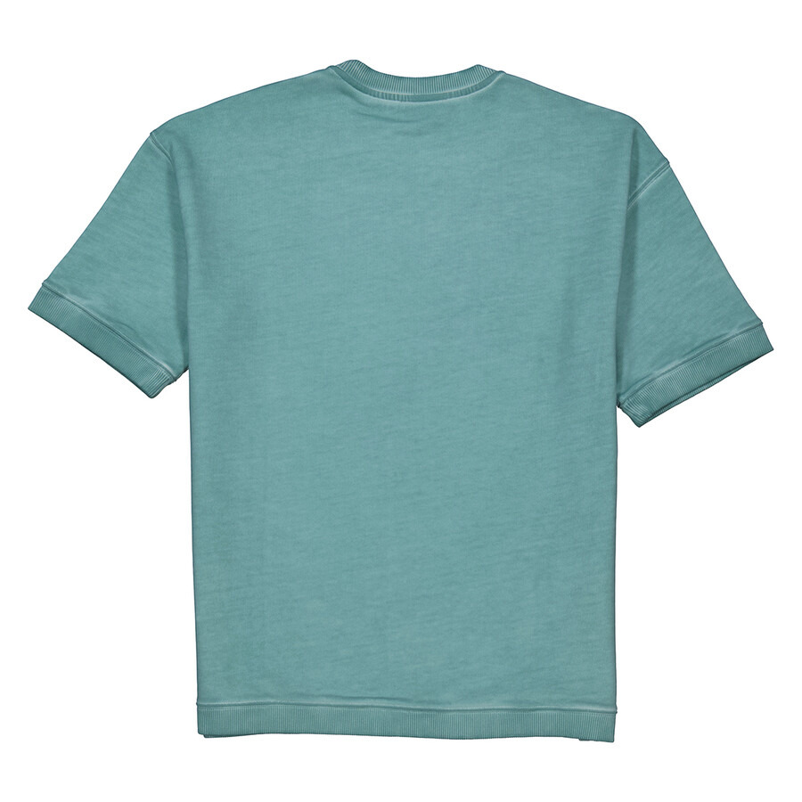 Emporio Armani Blue Graphic Print Jersey Fleece T-shirt - 2