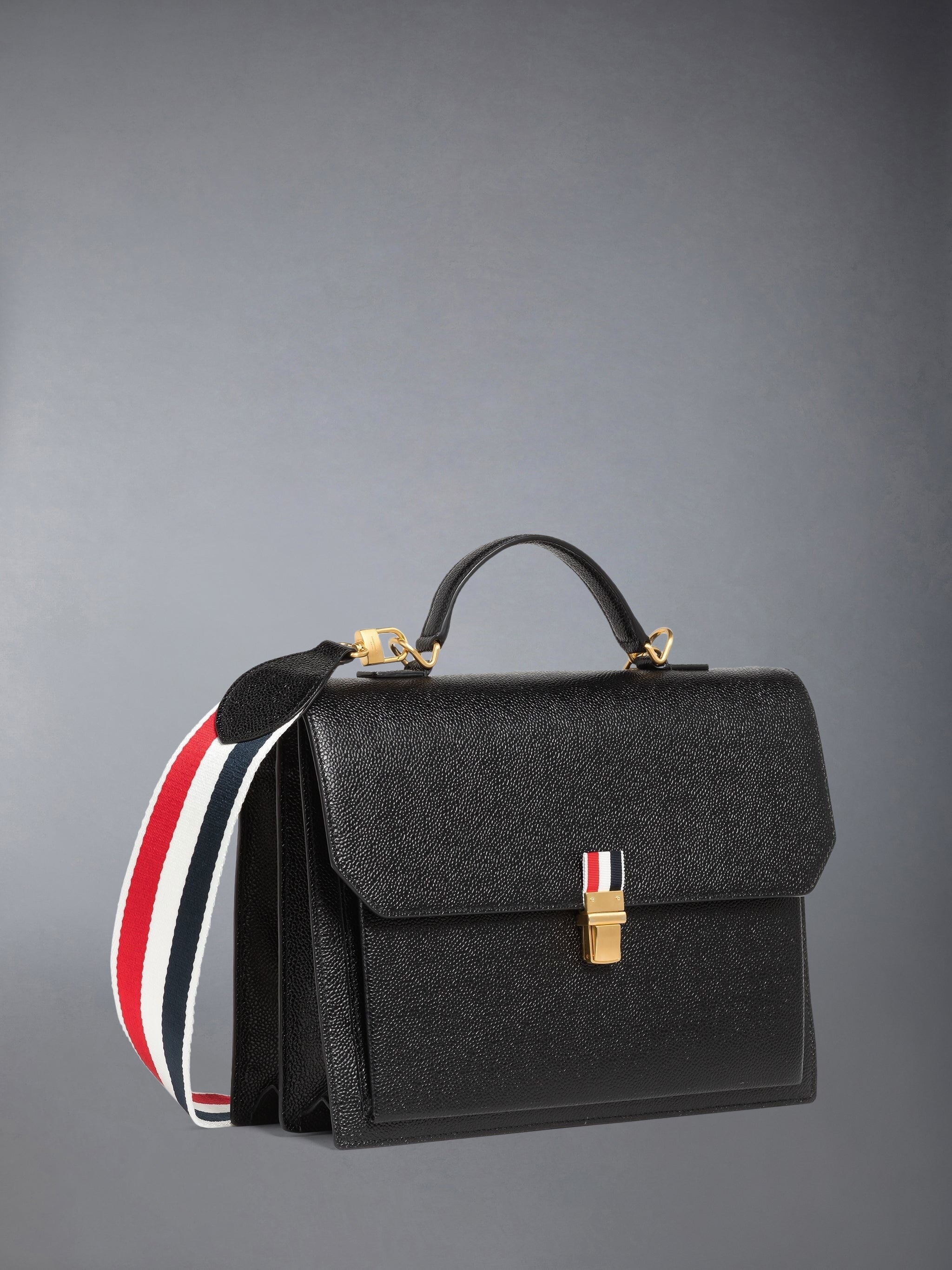 PEBBLE GRAIN DOUBLE SHOULDER STRAP SCHOOL BAG - 2