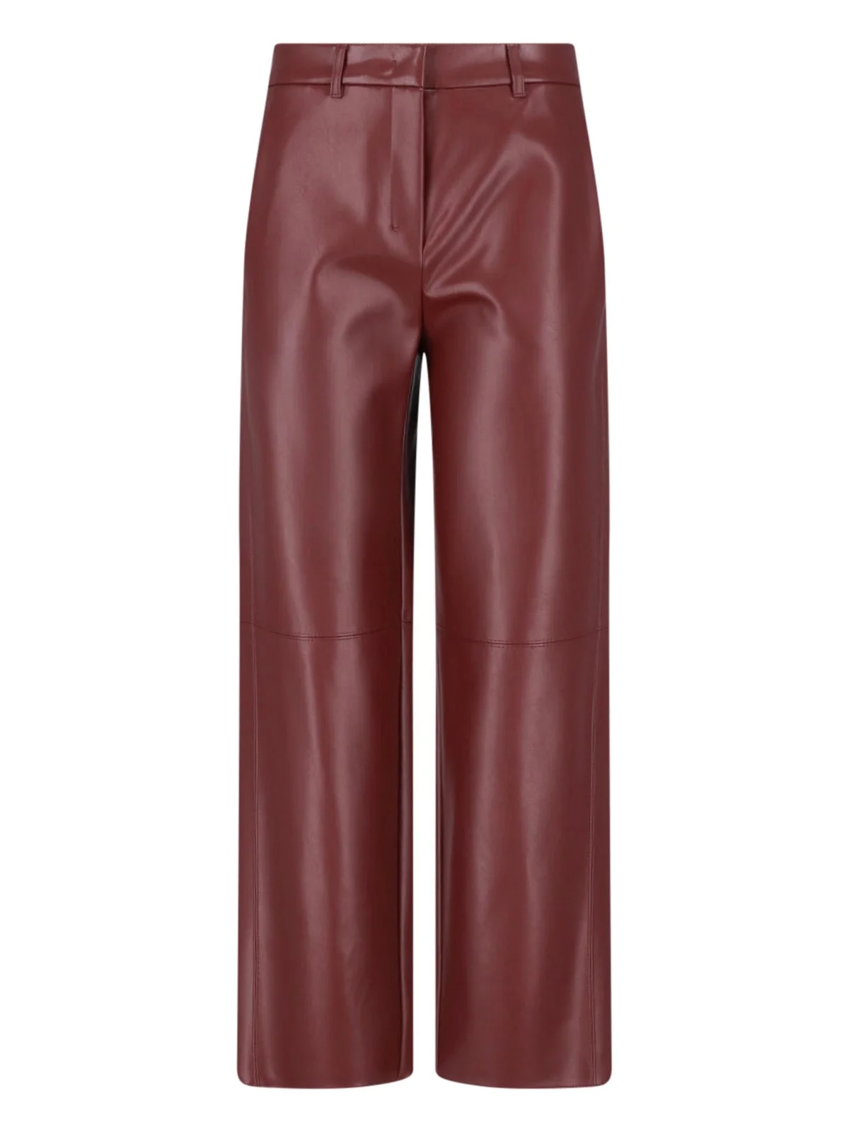 STRAIGHT PANTS IN COATED JERSEY - 1