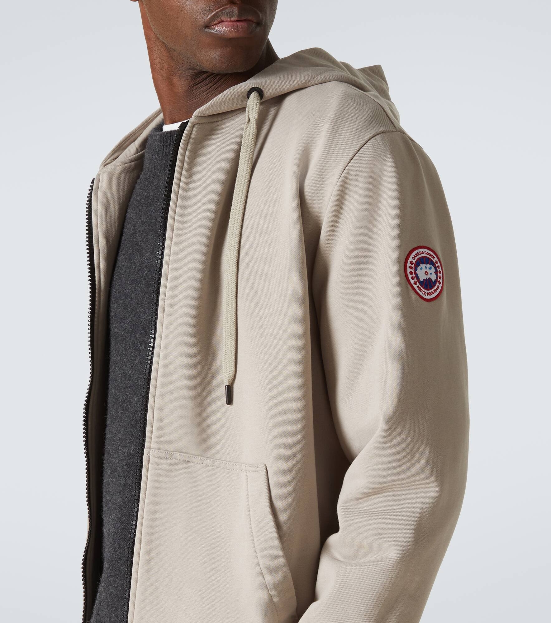 Huron cotton zip-up hoodie - 5