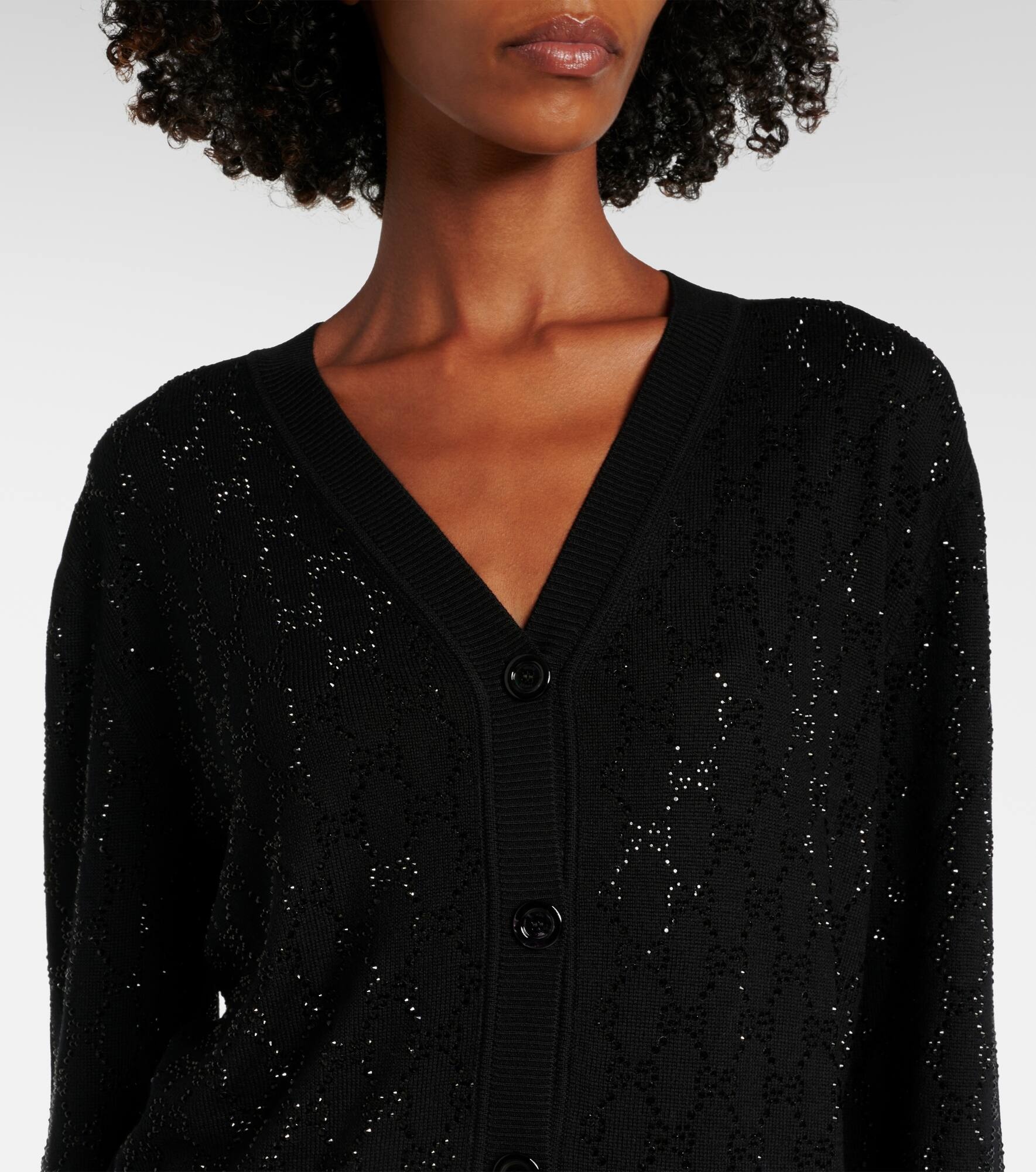 GG Crystal wool cardigan - 4