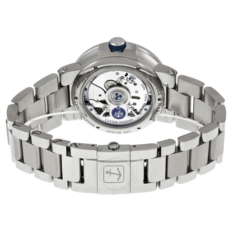 Ulysse Nardin Marine Chronometer White Dial Stainless Steel Men's Watch 1183-126-7M-60 - 3