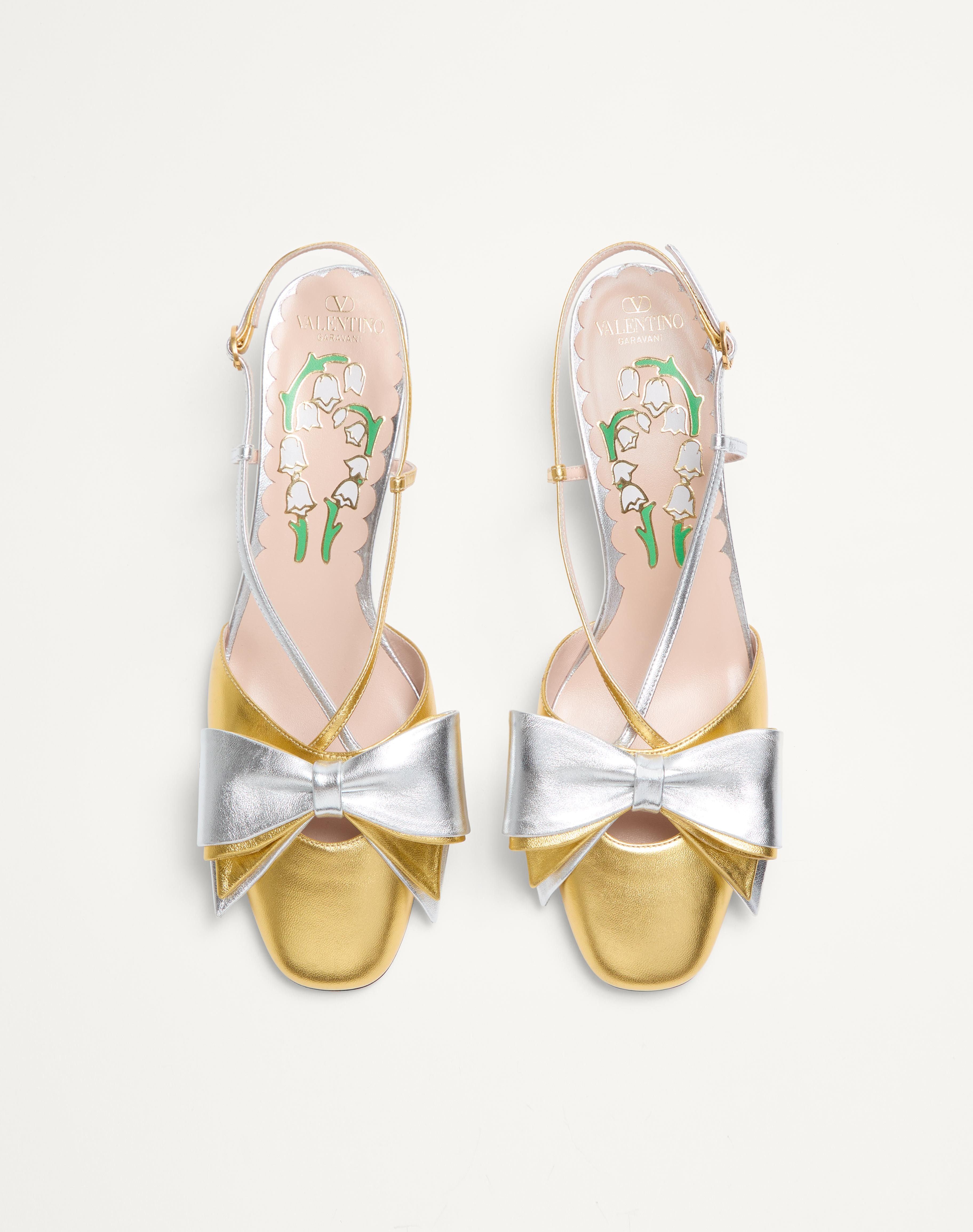 BOWOW SLINGBACK PUMPS IN LAMINATED NAPPA 45MM - 5