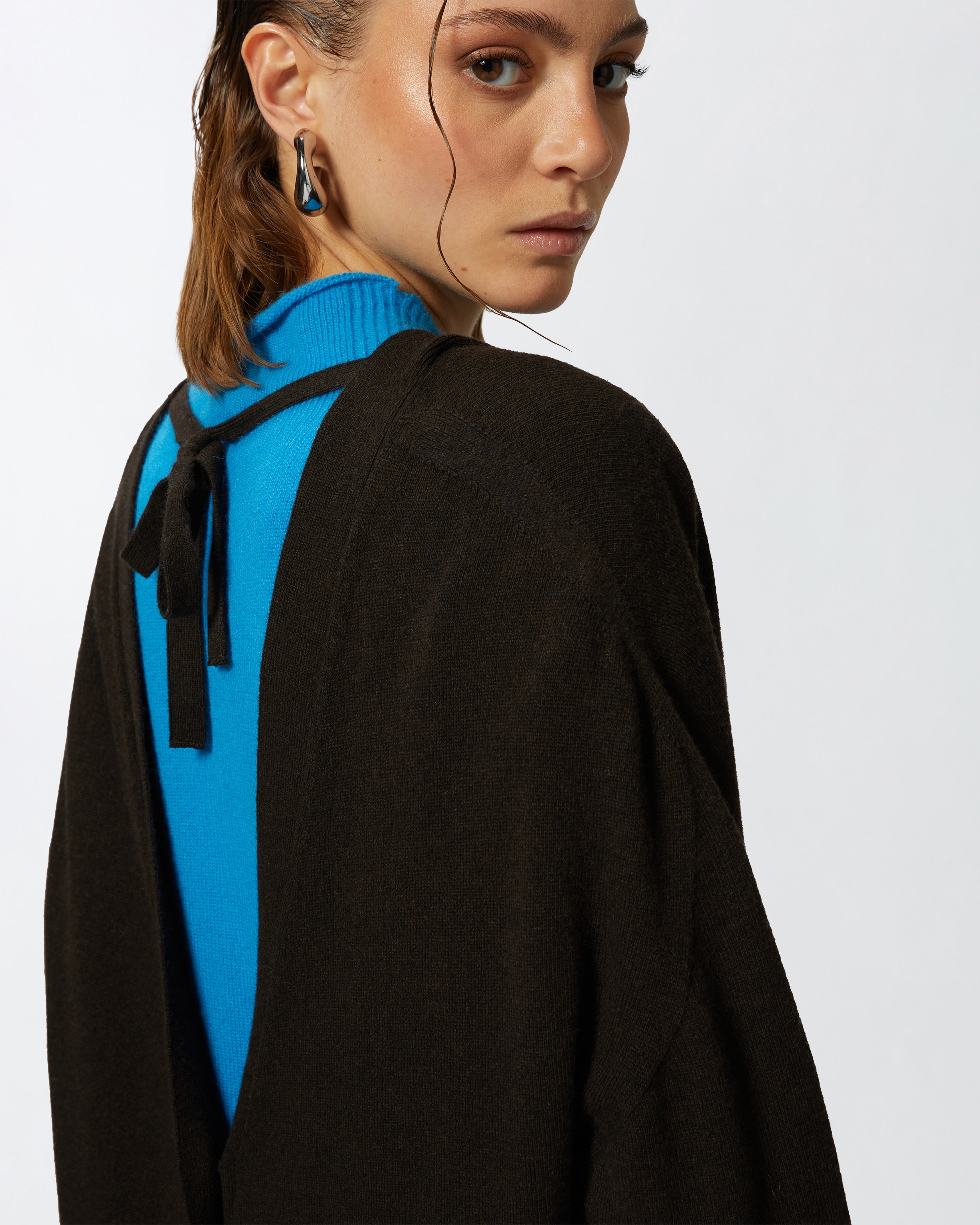 WOOL AND CASHMERE DOUBLE BUTTONED CARDIGAN - 5