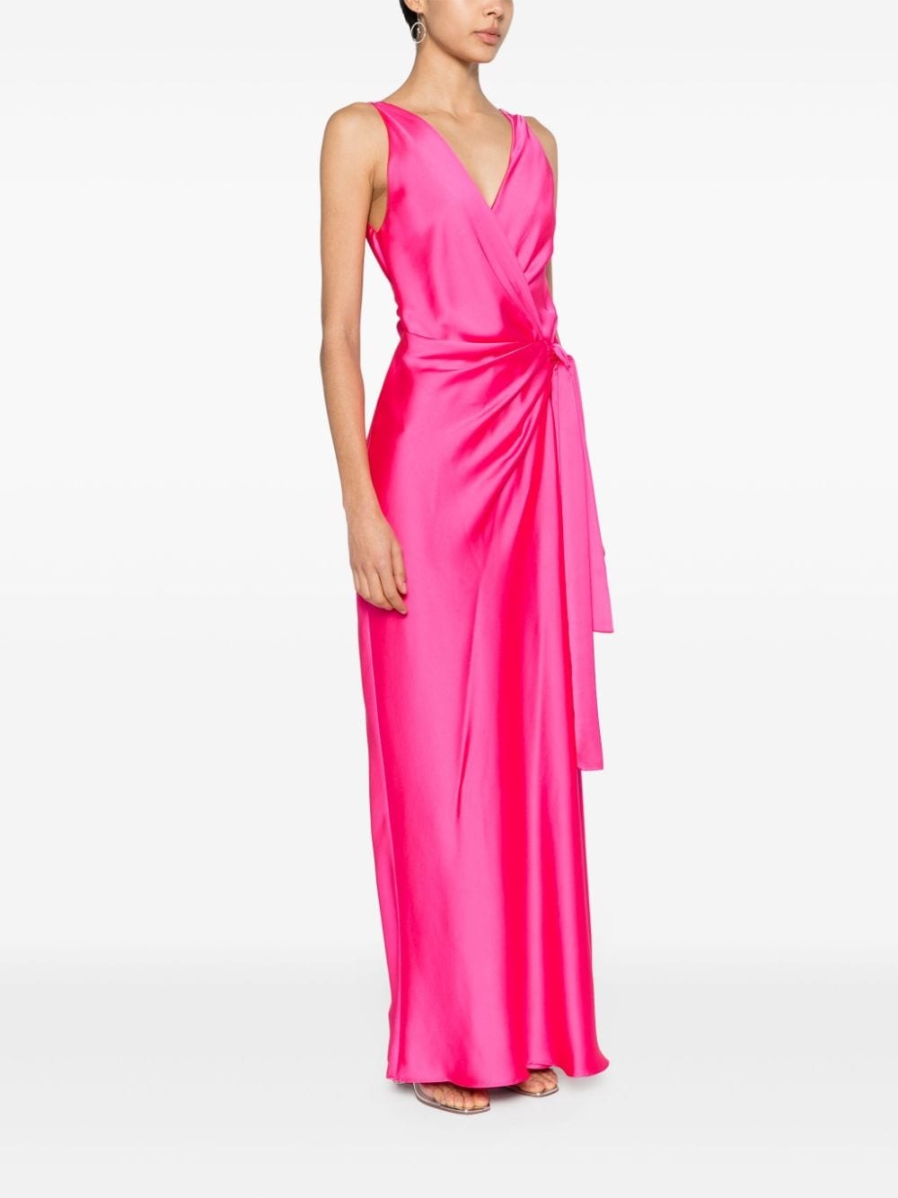 Elegant Hammered satin gown - 3