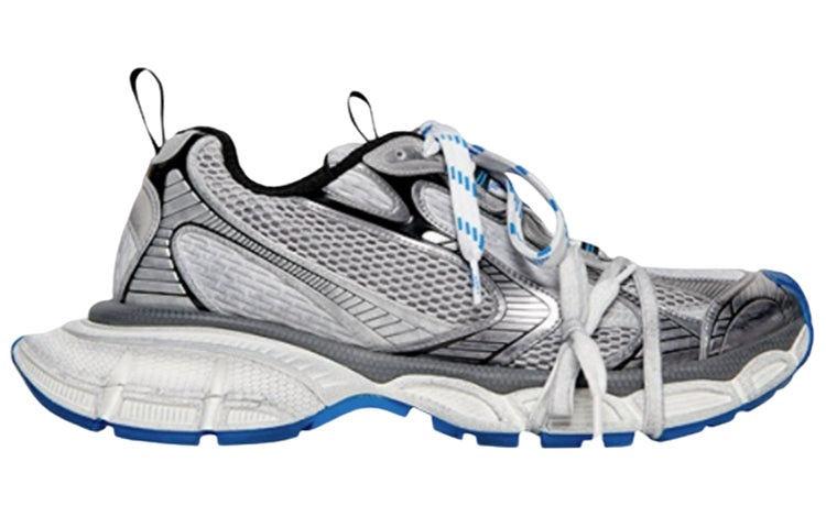 Balenciaga 3XL Sneakers ' Grey, White and Blue Mesh and Polyurethane' 734734W3XL51214 - 2