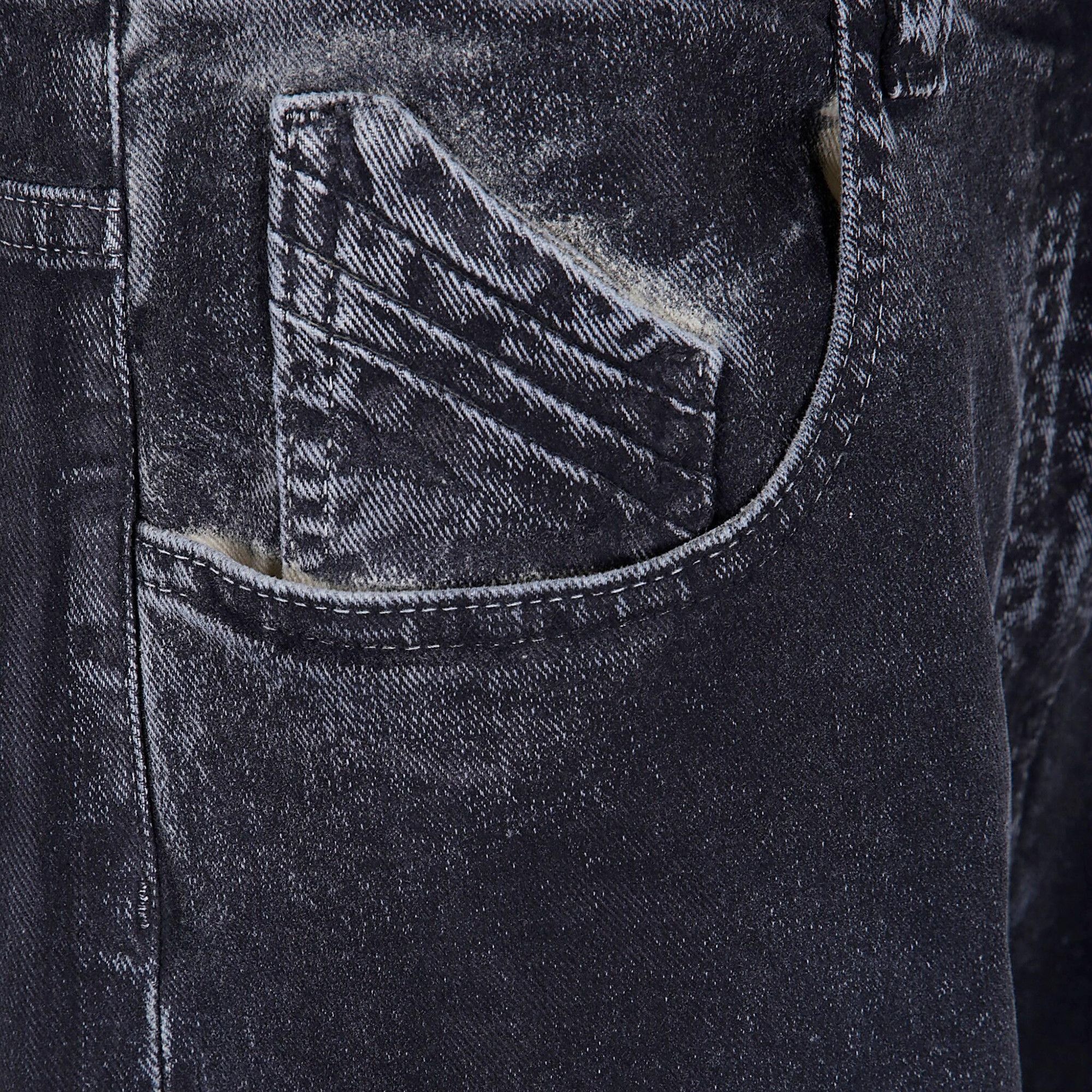 The Attico Wide Leg Jeans 'Navy Blue' - 3