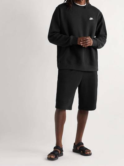 Nike Sportswear Club Logo-Embroidered Cotton-Blend Tech Fleece Sweatshirt outlook
