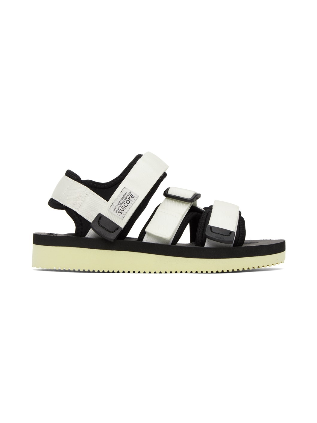 White & Black KISEE-V Sandals - 1