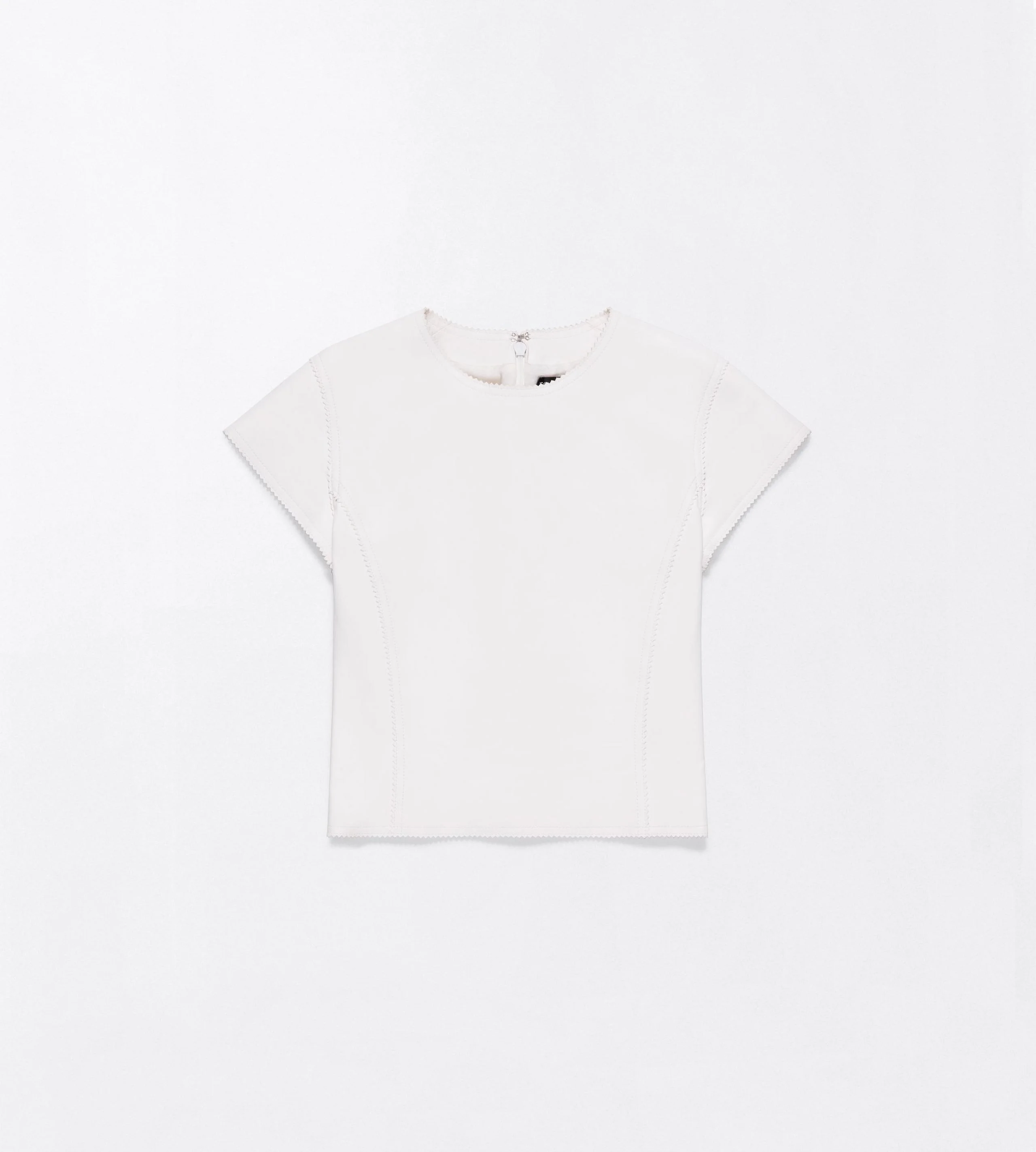 LIGHTWEIGHT GUANTERIA LAMBSKIN FITTED T-SHIRT - 1