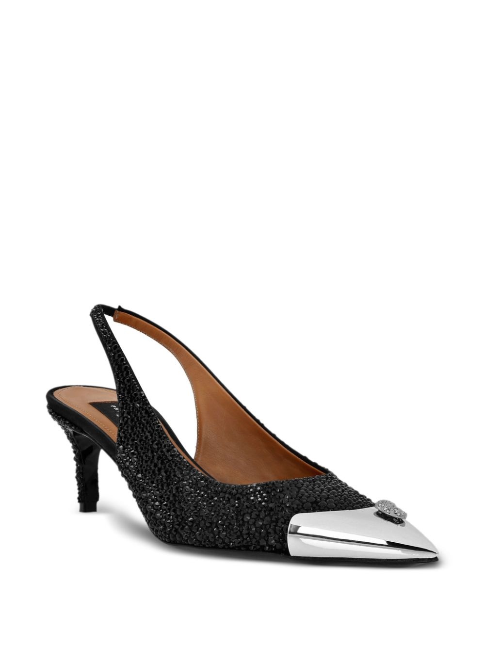 55mm sllingback mix strass pumps - 2