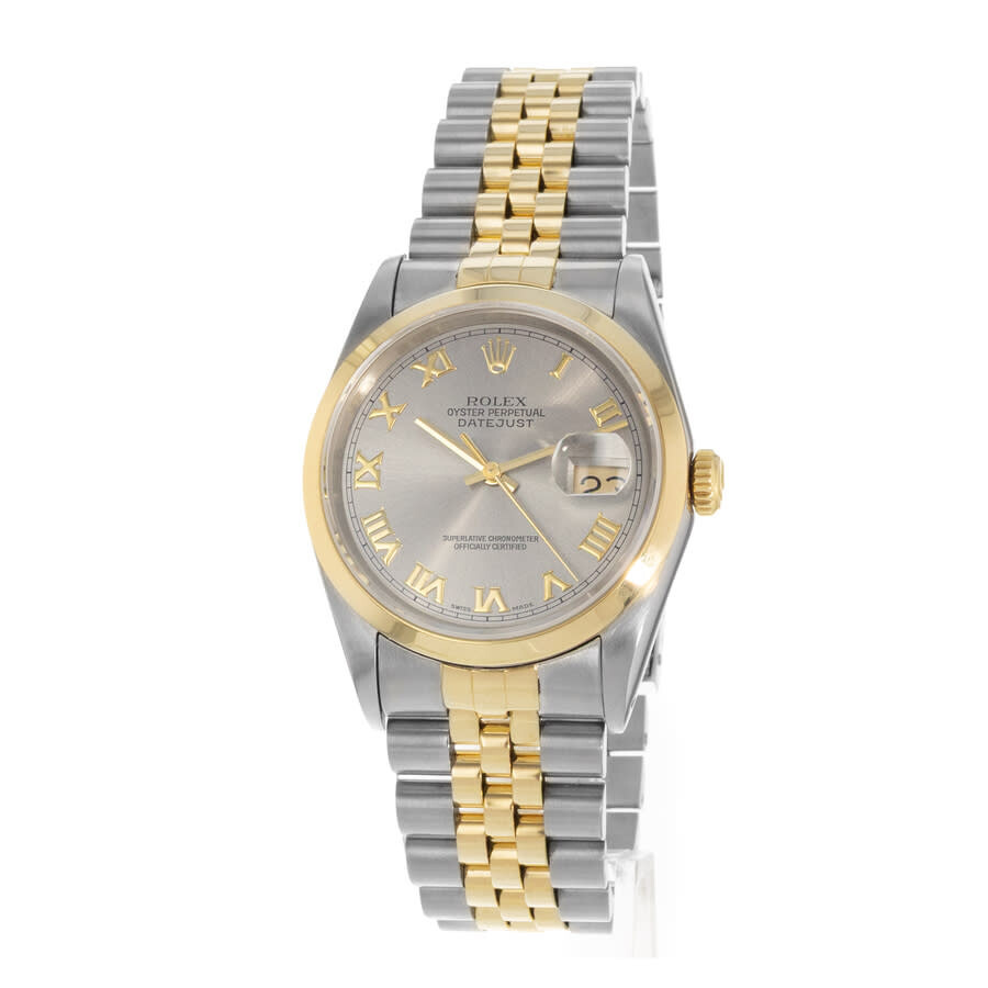 Pre-owned Rolex Datejust 36 Automatic Chronometer Grey Dial Men's Watch 16203 GYRJ - 3