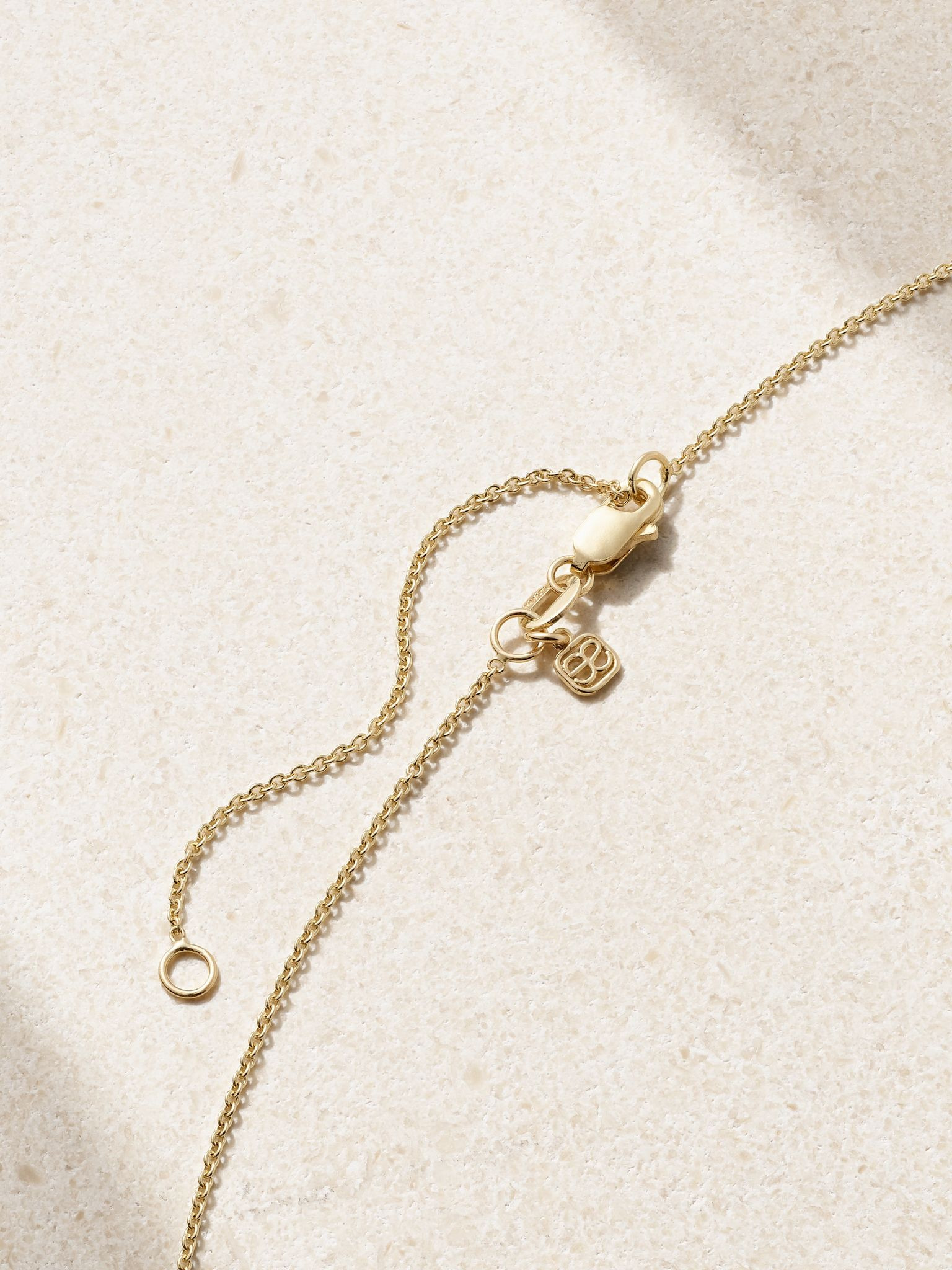 14-karat gold, diamond and turquoise necklace Gold - 3