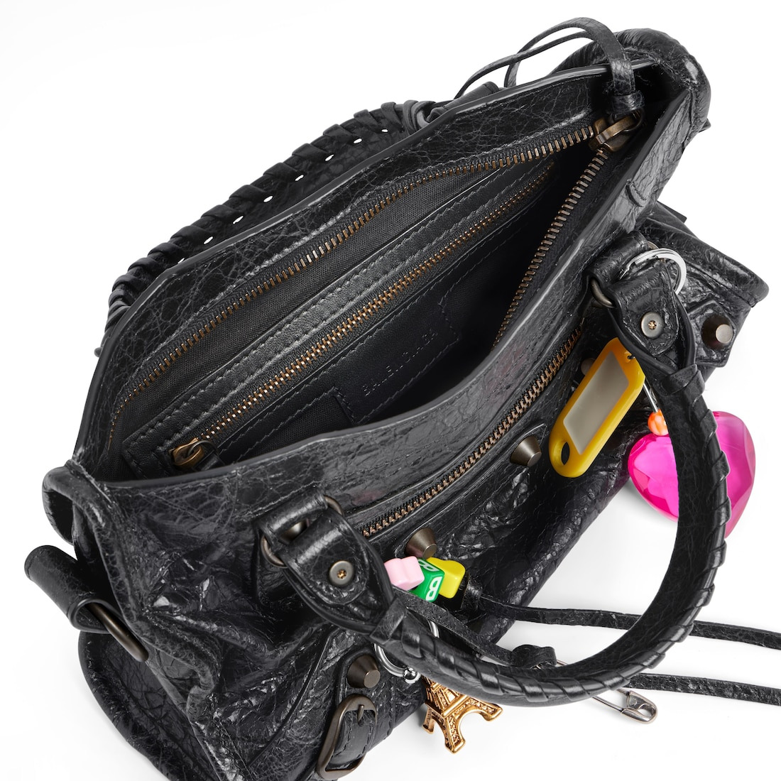 Women's Le City Mini Bag With Charms in Black - 5