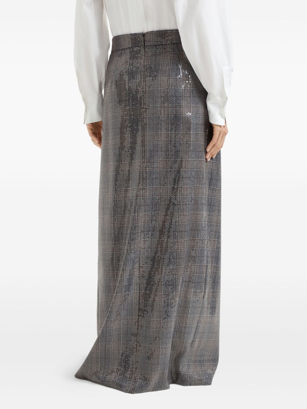 sequin-embellished long skirt - 4
