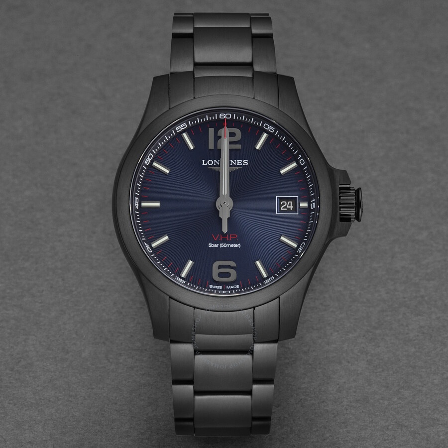 Longines Conquest V.H.P. Quartz Blue Dial Men's Watch L3.716.2.96.6 - 4