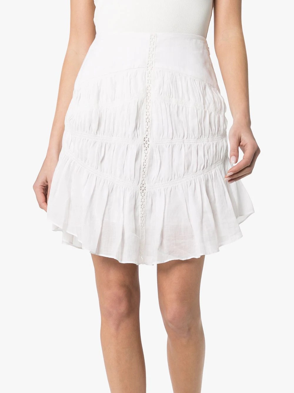 Sidney lace ruffled hem skirt - 3