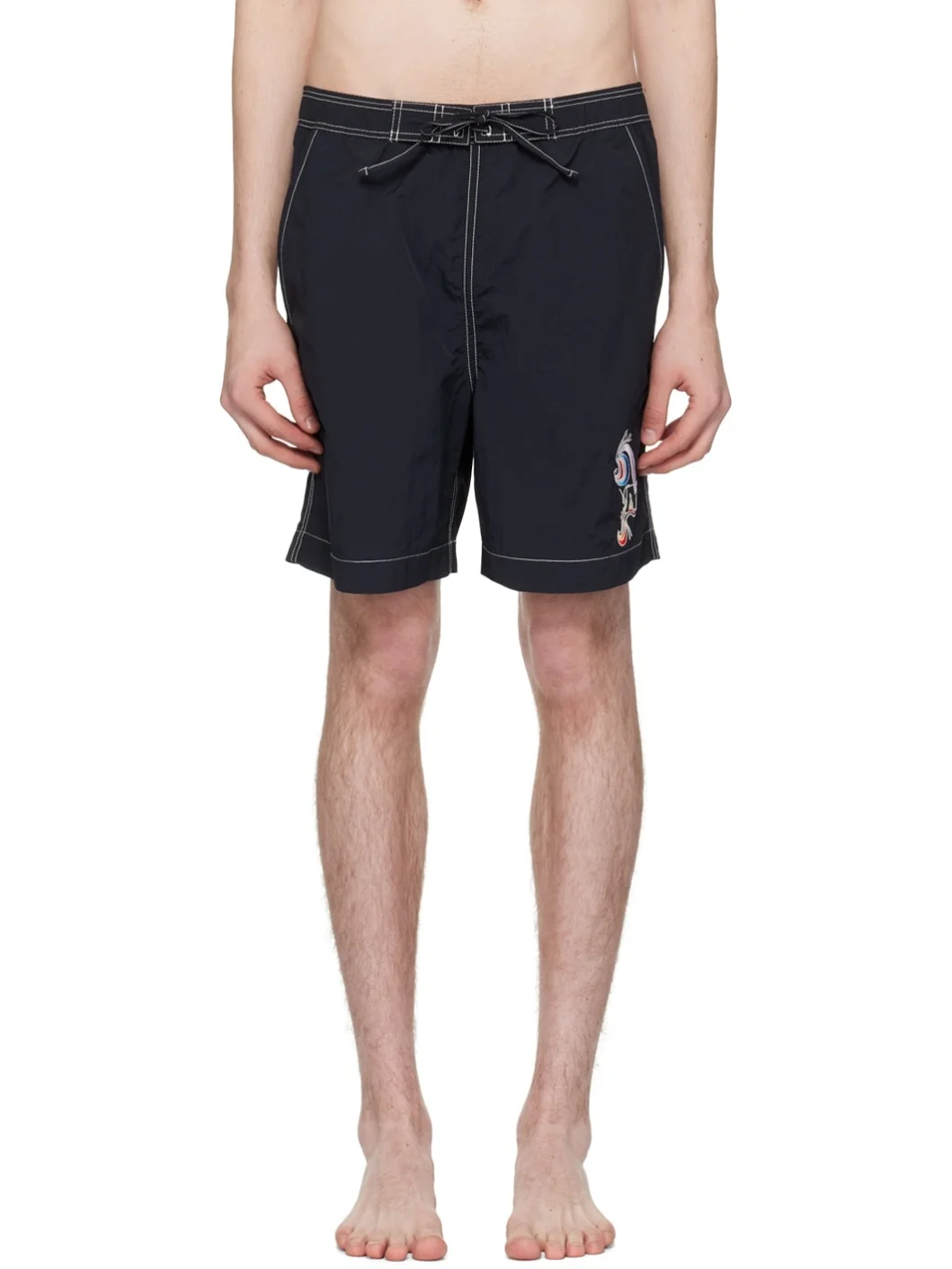Black Hydra Swim Shorts - 1