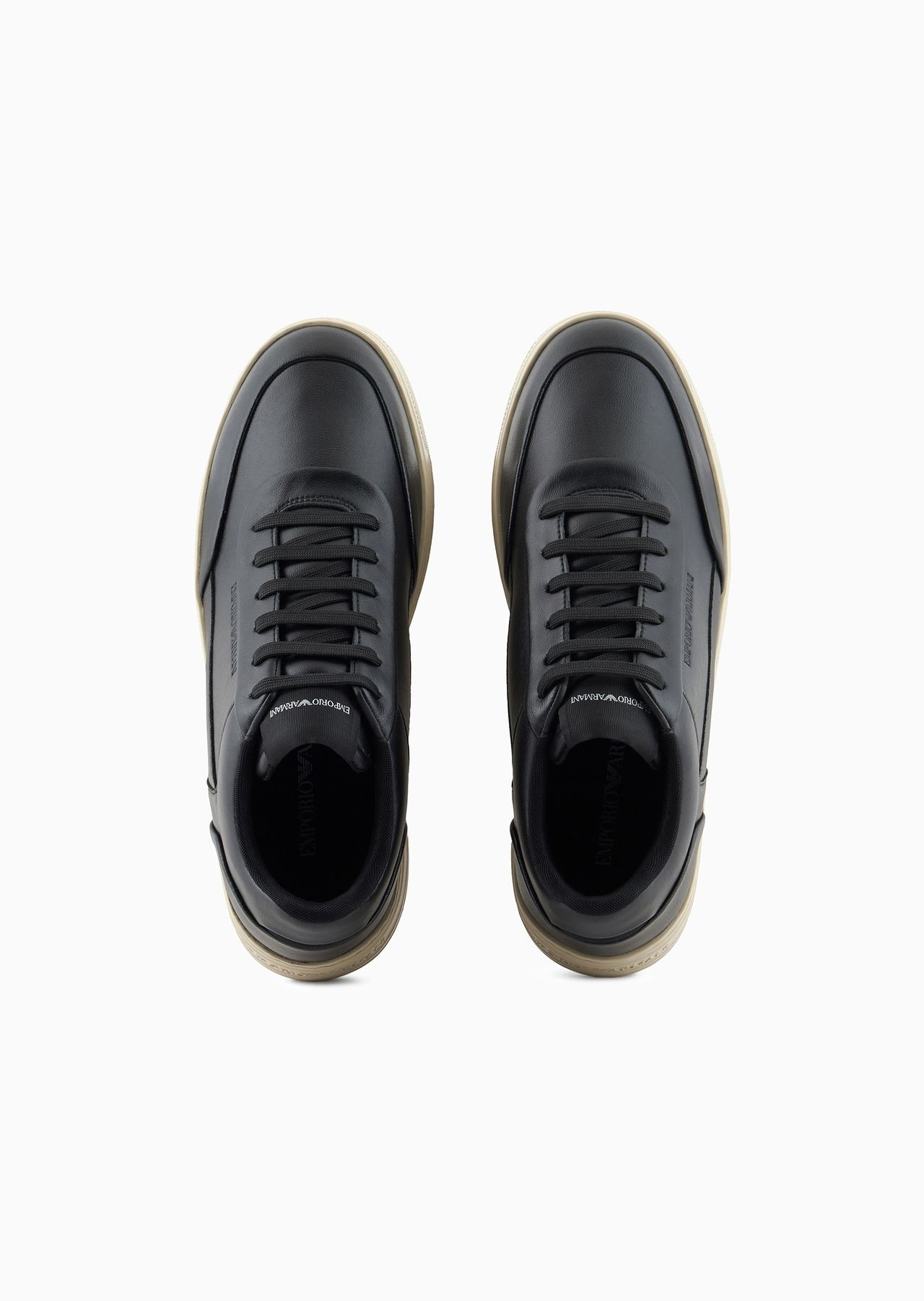 Leather sneakers with side logo - 3