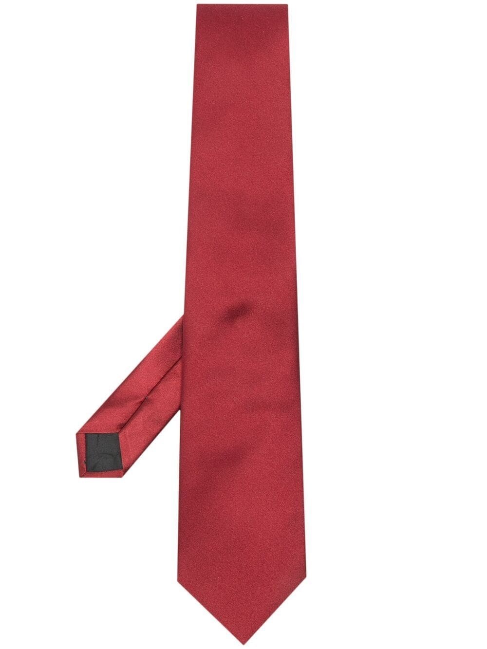 pointed-tip silk tie - 1